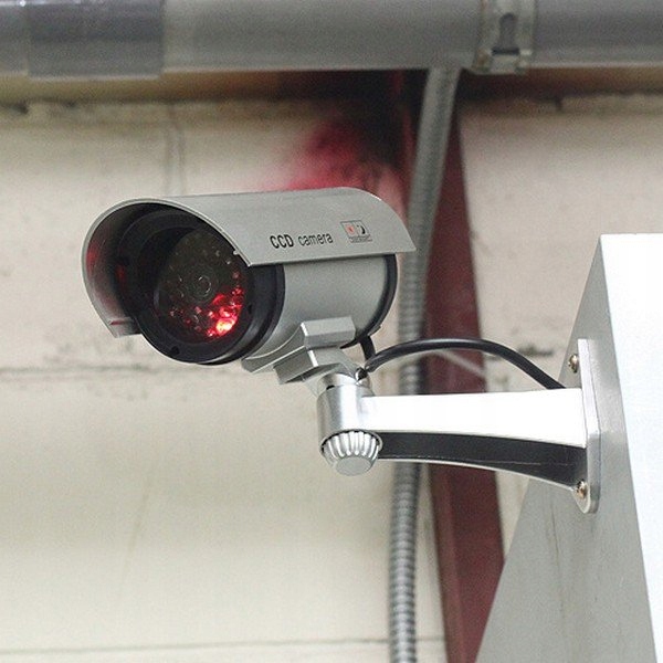 KAMERA ATRAPA IR LED MONITORING KAMERA ZEWNĘTRZNA ŚCIENNA Z DIODĄ MIGAJĄCA