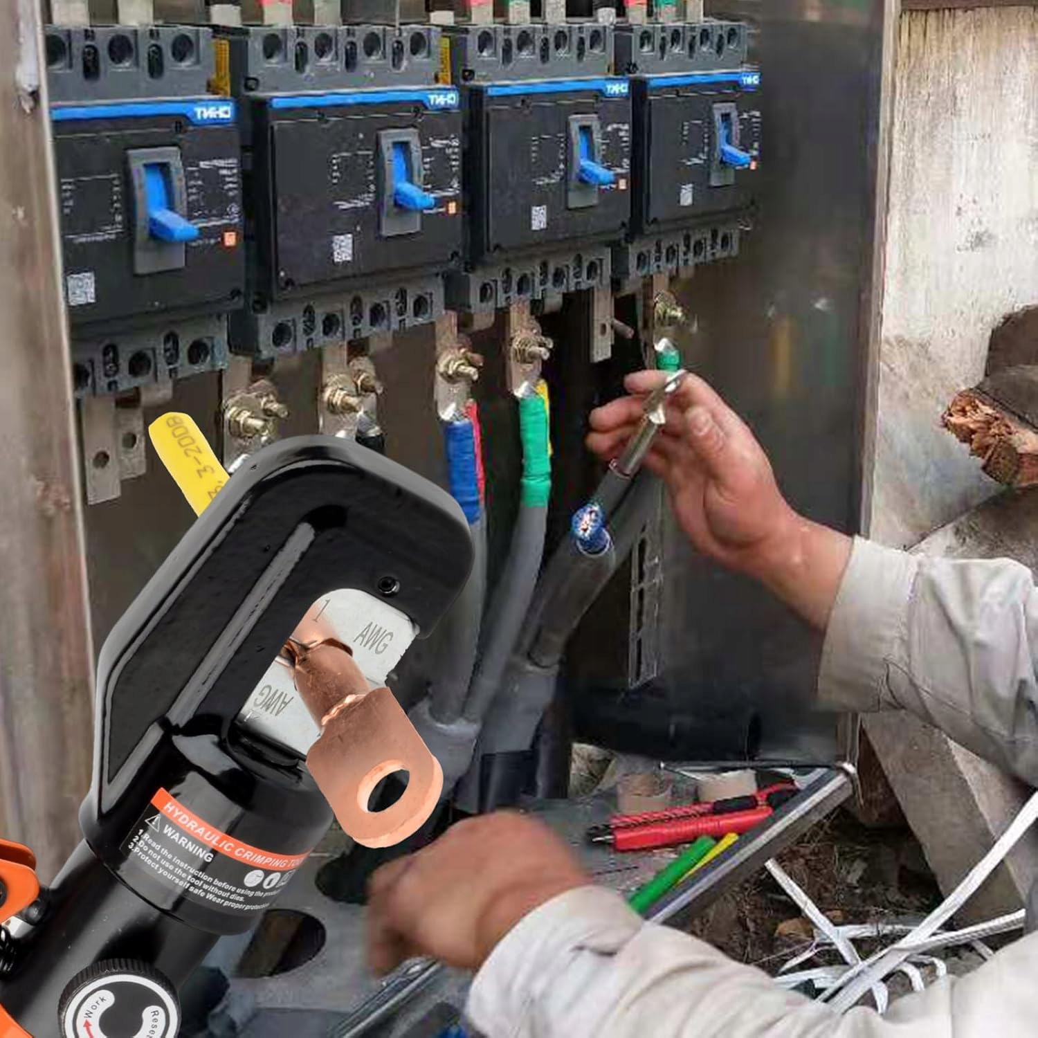 Zaciskarka Renew Force praska zaciskarka do konektorów 4 mm - 70 mm