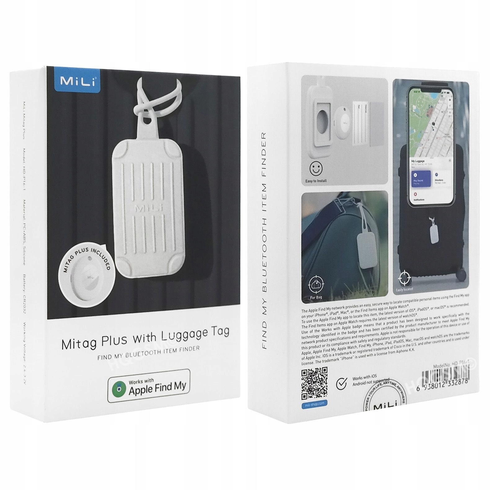 Zawieszka Identyfikator na Bagaż Lokalizator Bluetooth Znajdź Find My Apple