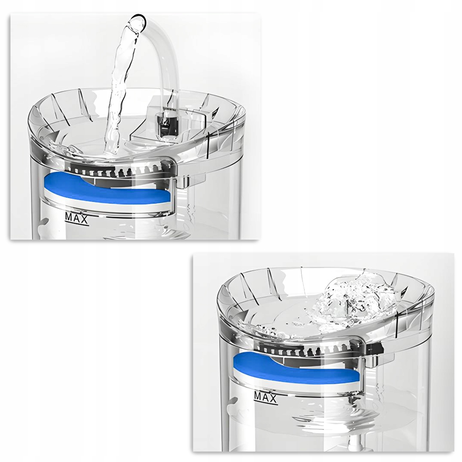 Poidło z fontanną Renew Force plastik 2500 ml