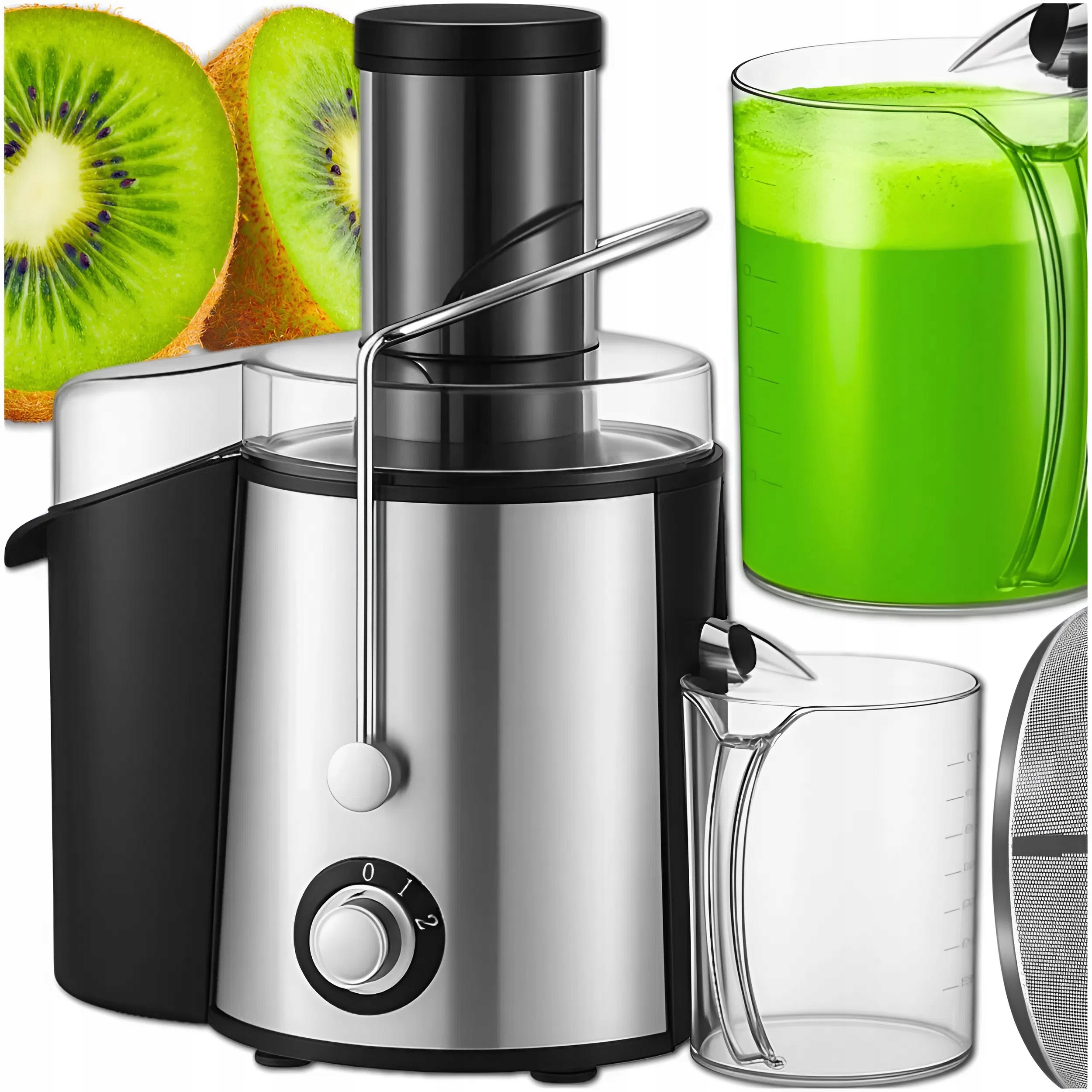 Sokowirówka MEMFLOW WYCISKARKA DUŻY OTWÓR 7CM POJEMNIK 500ML 800 W