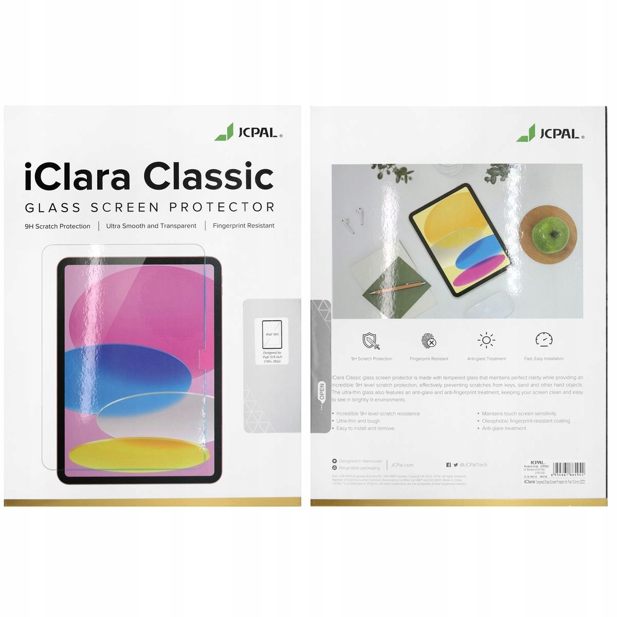 Szkło JCPal do Apple iPad 10.9 2022