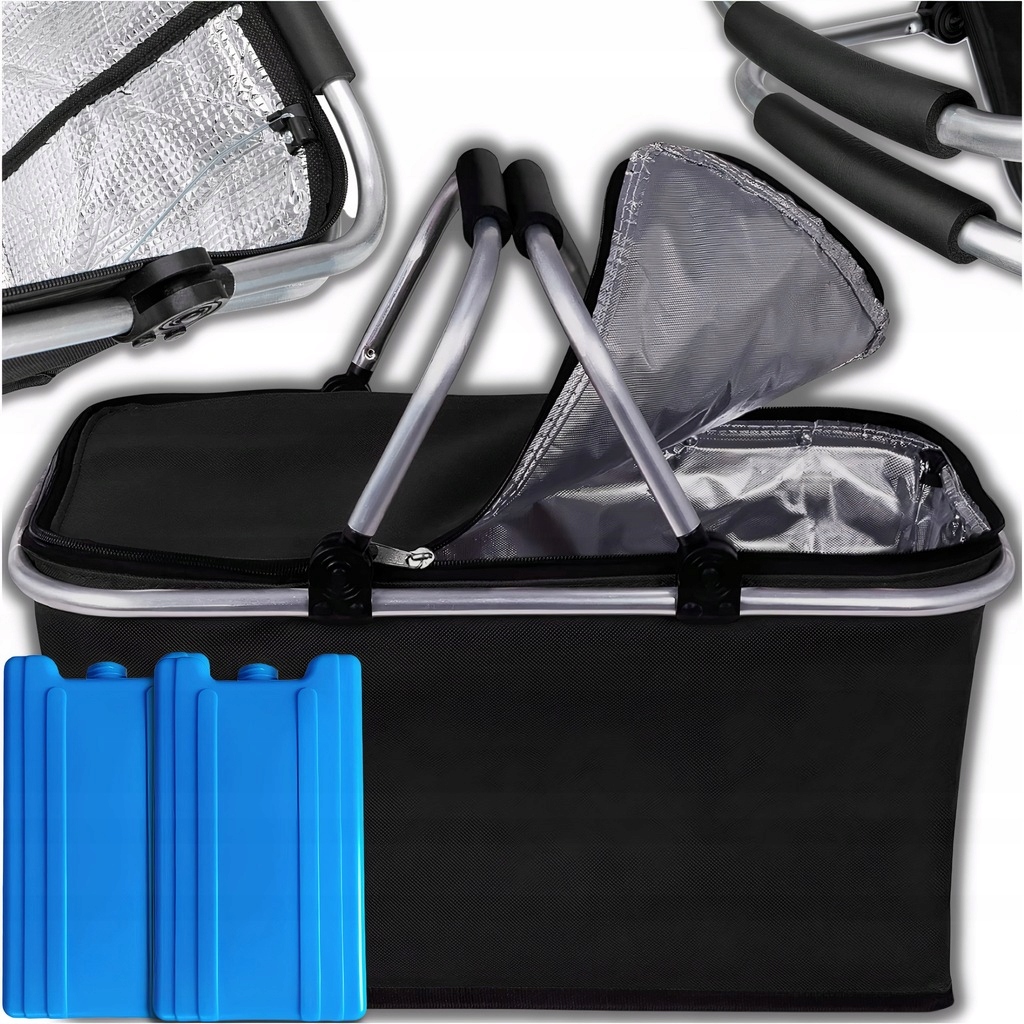 Kosz termiczny MEMFLOW TORBA PODRÓŻNA IZOLOWANA TERMICZNIE czarny 30 l