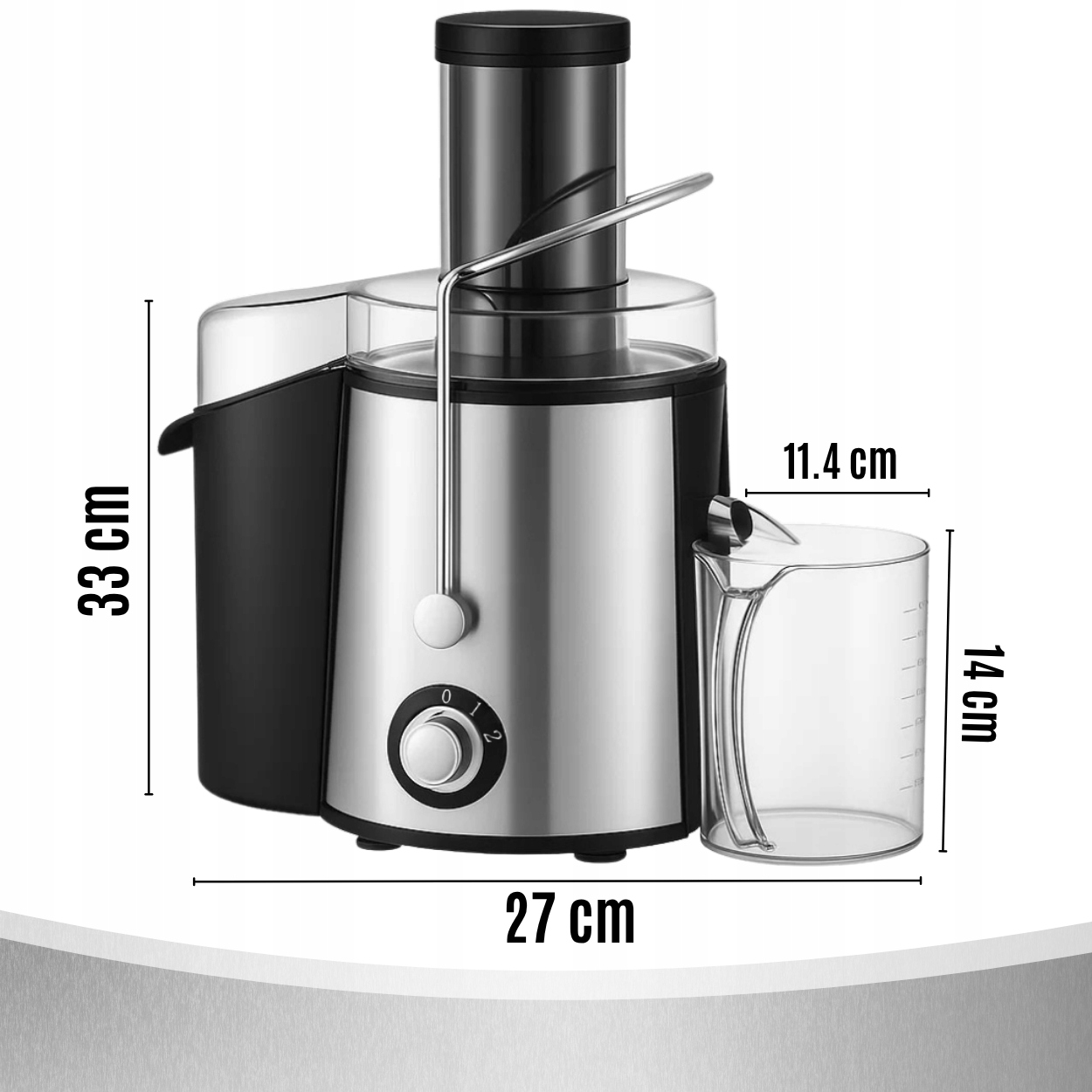 Sokowirówka MEMFLOW WYCISKARKA DUŻY OTWÓR 7CM POJEMNIK 500ML 800 W