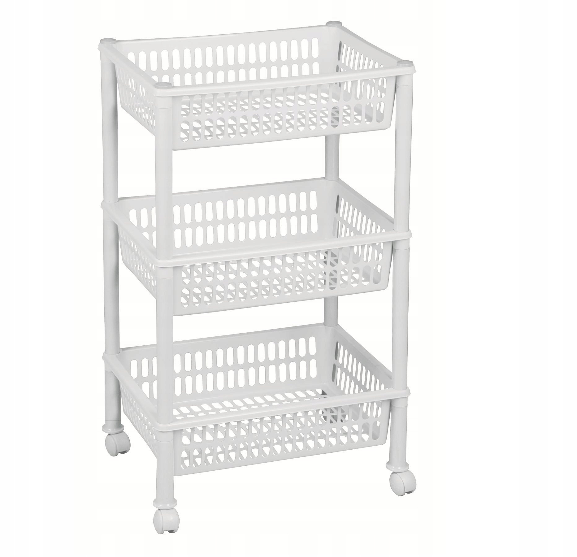 REGAŁ ŁAZIENKOWY STOJAK 3 PÓŁKI SZAFKA PÓŁKA ŁAZIENKOWA KUCHENNA NA KÓŁKACH