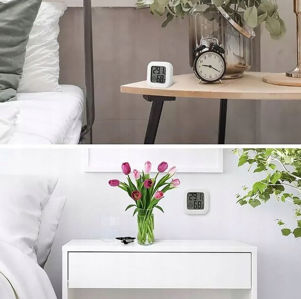 4x TERMOMETR POKOJOWY CYFROWY HIGROMETR ELEKTRONICZNY WILGOTNOŚĆ POWIETRZA