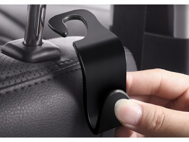 2x WIESZAK HAK NA ZAGŁÓWEK NA TOREBKĘ TORBĘ ZAKUPY UCHWYT HACZYK SAMOCHODU