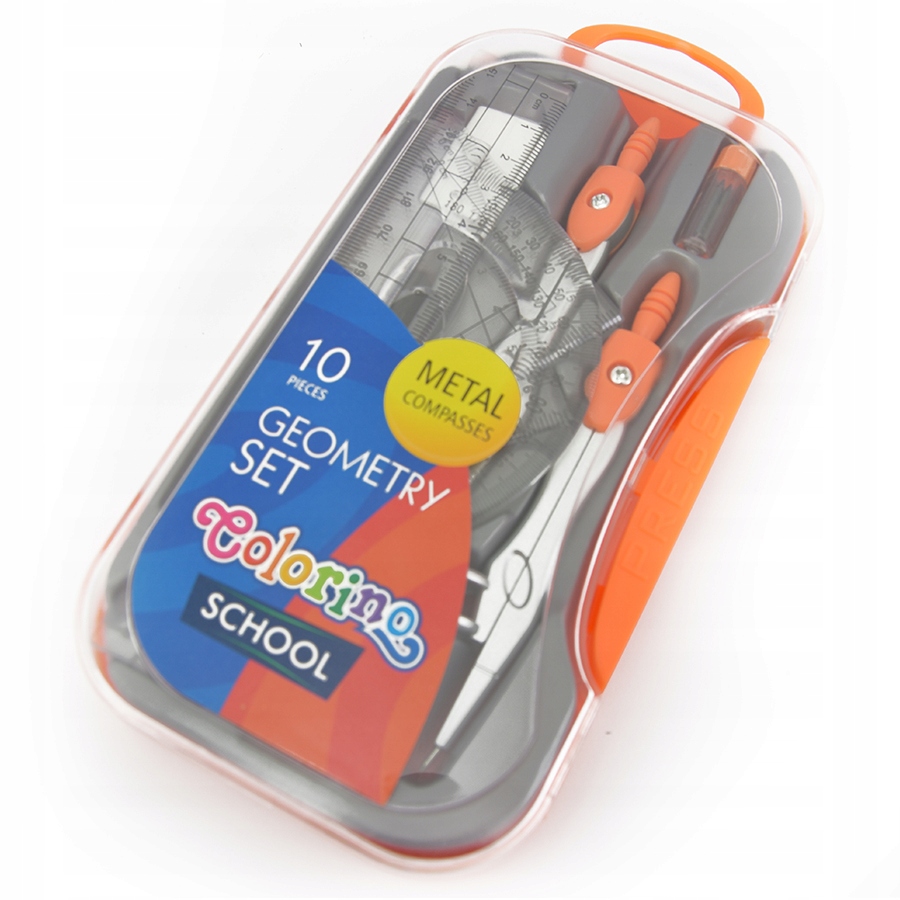 Zestaw geometryczny Colorino 10 elementów