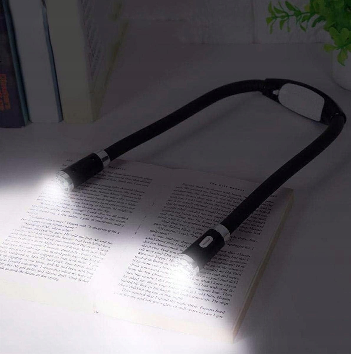 LAMPKA LED NA SZYJĘ DO CZYTANIA KSIĄŻEK NOCNA LATARKA 3 TRYBY ŚWIECENIA