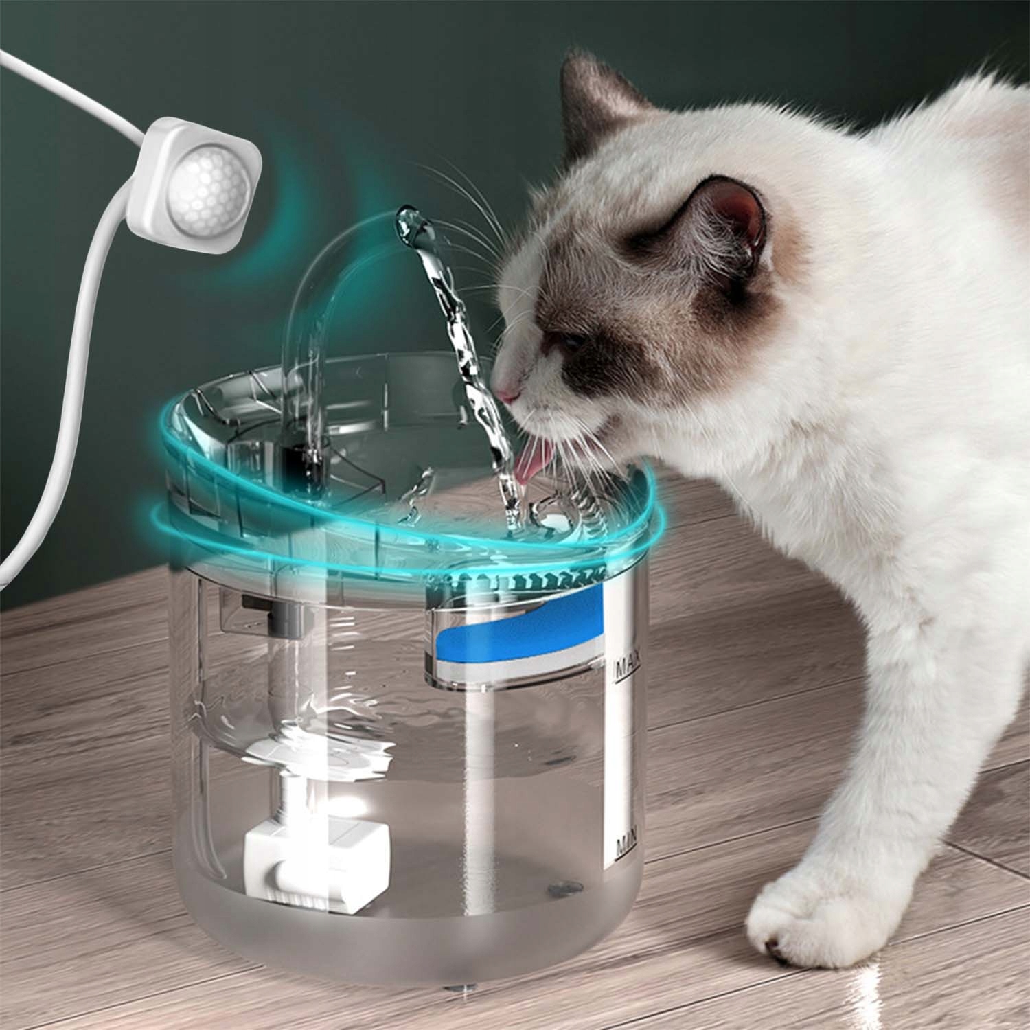 Poidło z fontanną Renew Force plastik 2500 ml