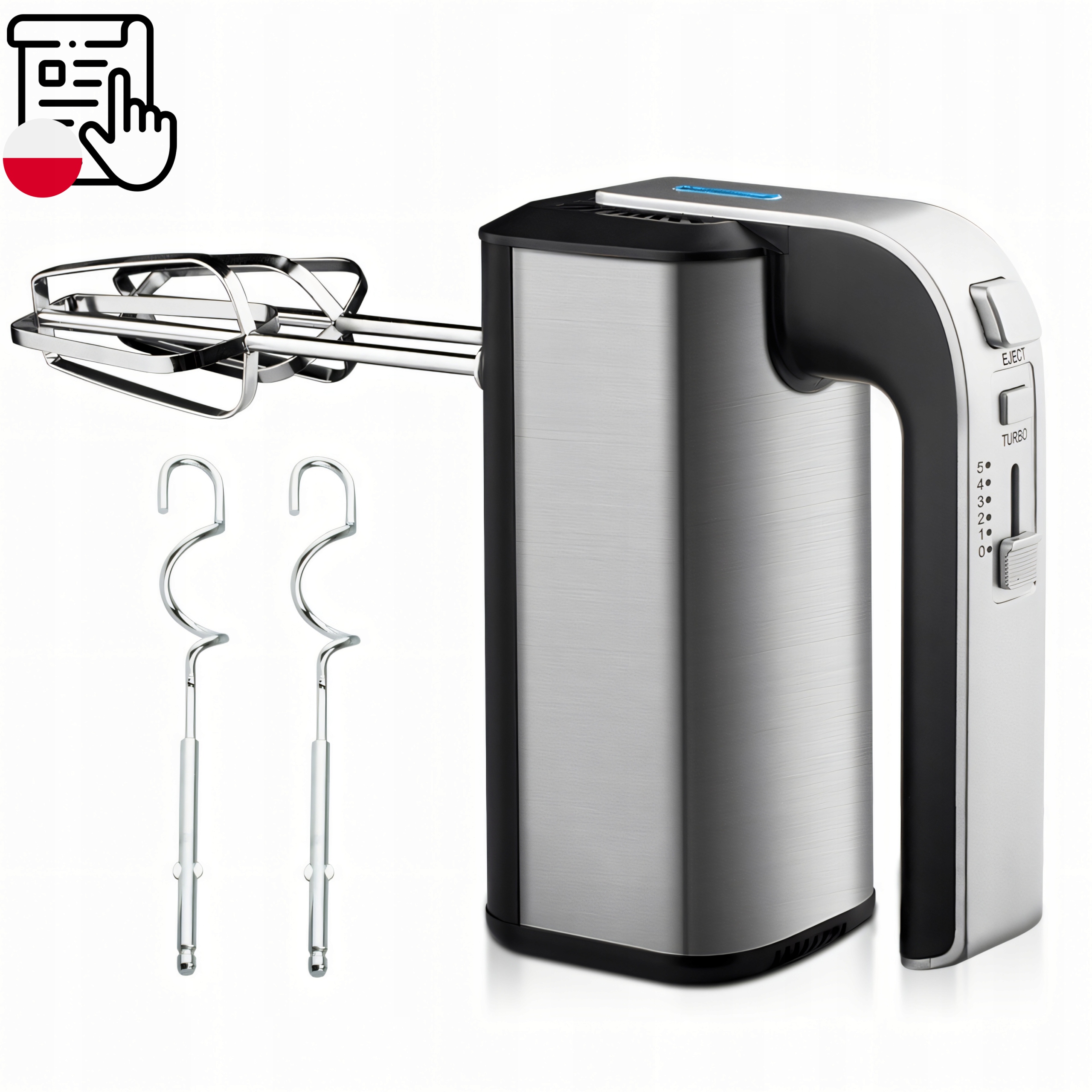 Mikser ręczny Retoo 300 W srebrny