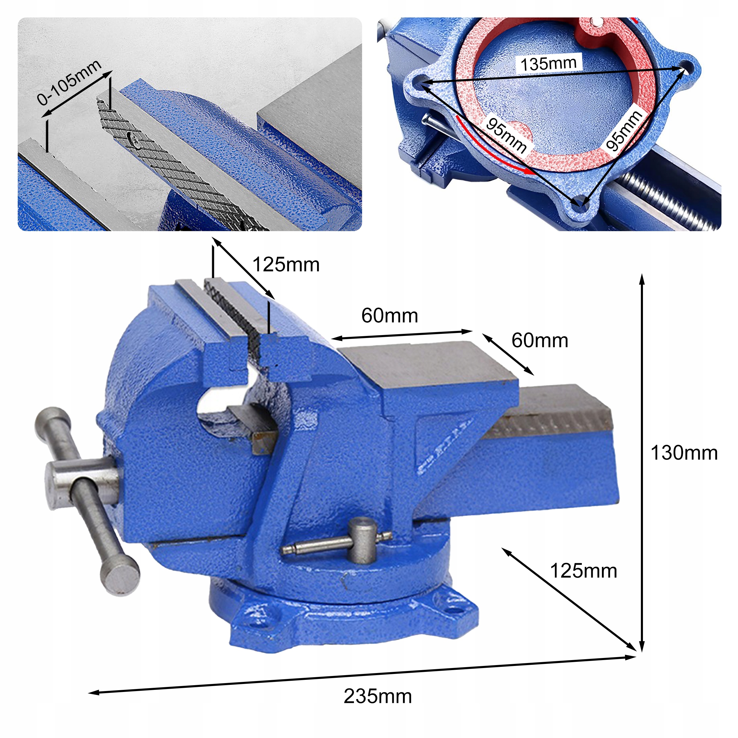Imadło obrotowe Renew Force 105 mm