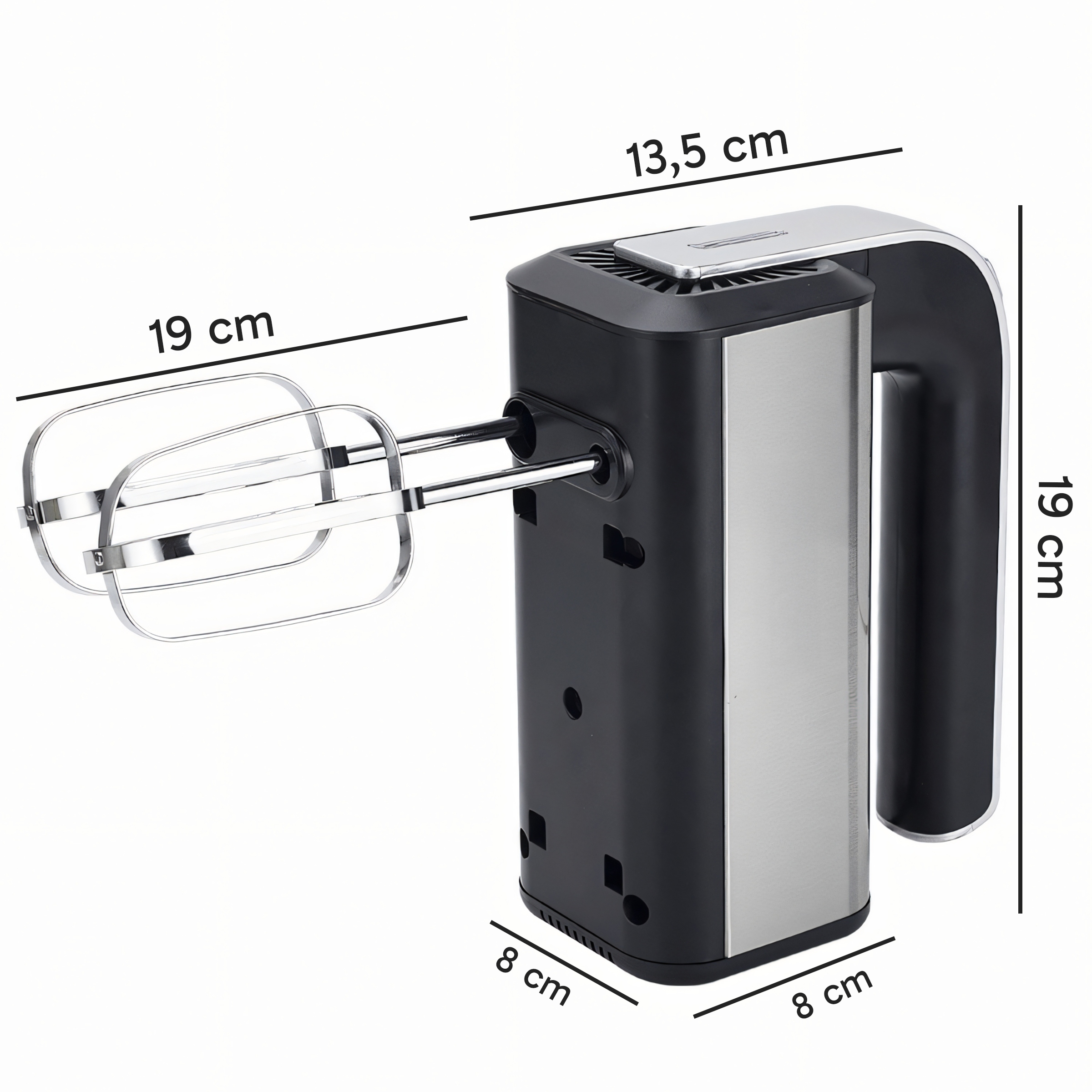 Mikser ręczny Retoo 300 W srebrny