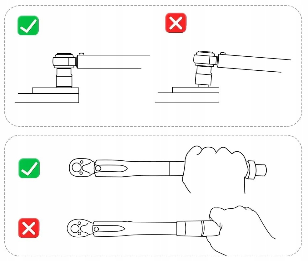ZESTAW Klucz Dynamometryczny z Blokadą Blokada 1/2 " 42-210nm 3 NASADKI
