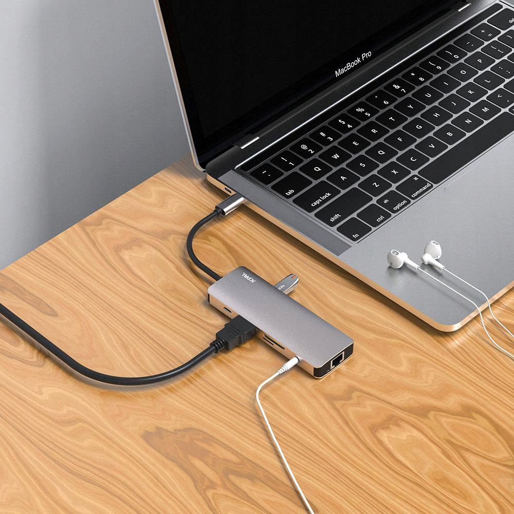 Adapter JCPAL LINX USB-C 9-PORT HUB 4K 60Hz Szary