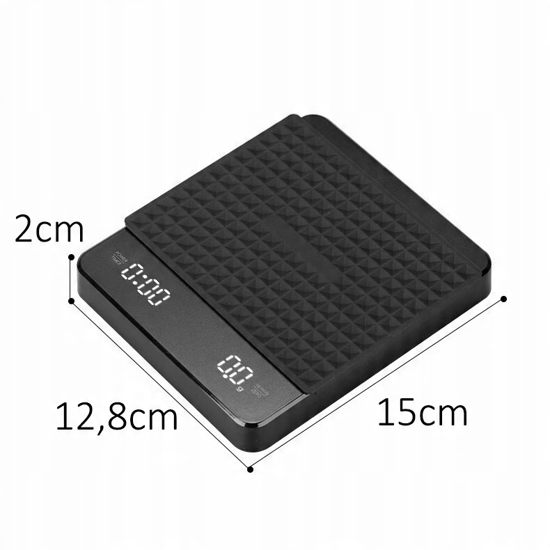 Waga kuchenna ARSA GO STOPER AKUMULATOR USB PARZENIE 3kg 0,1g czarny 3 kg