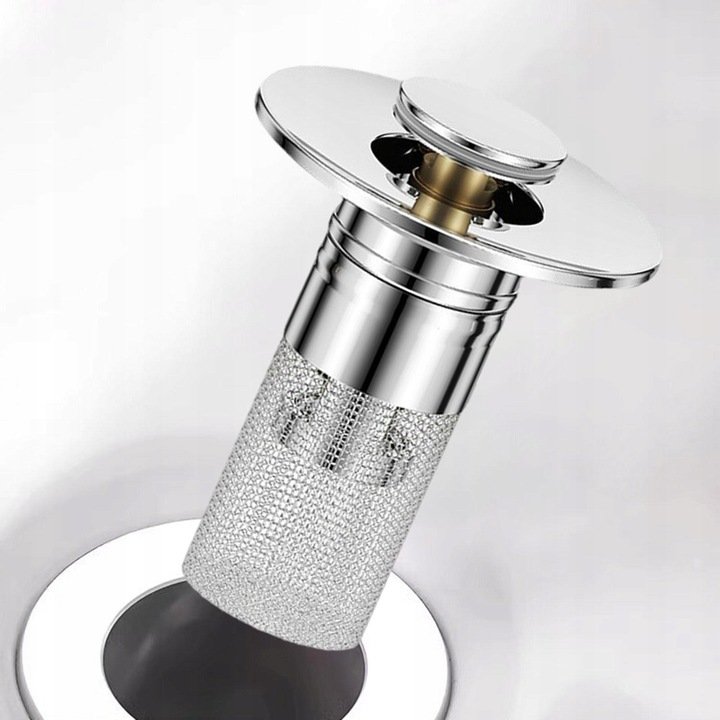 KOREK Z SITKIEM DO ZLEWU ZLEWOZMYWAKA DO KUCHNI UMYWALKI ŁAZIENKOWY SYFON