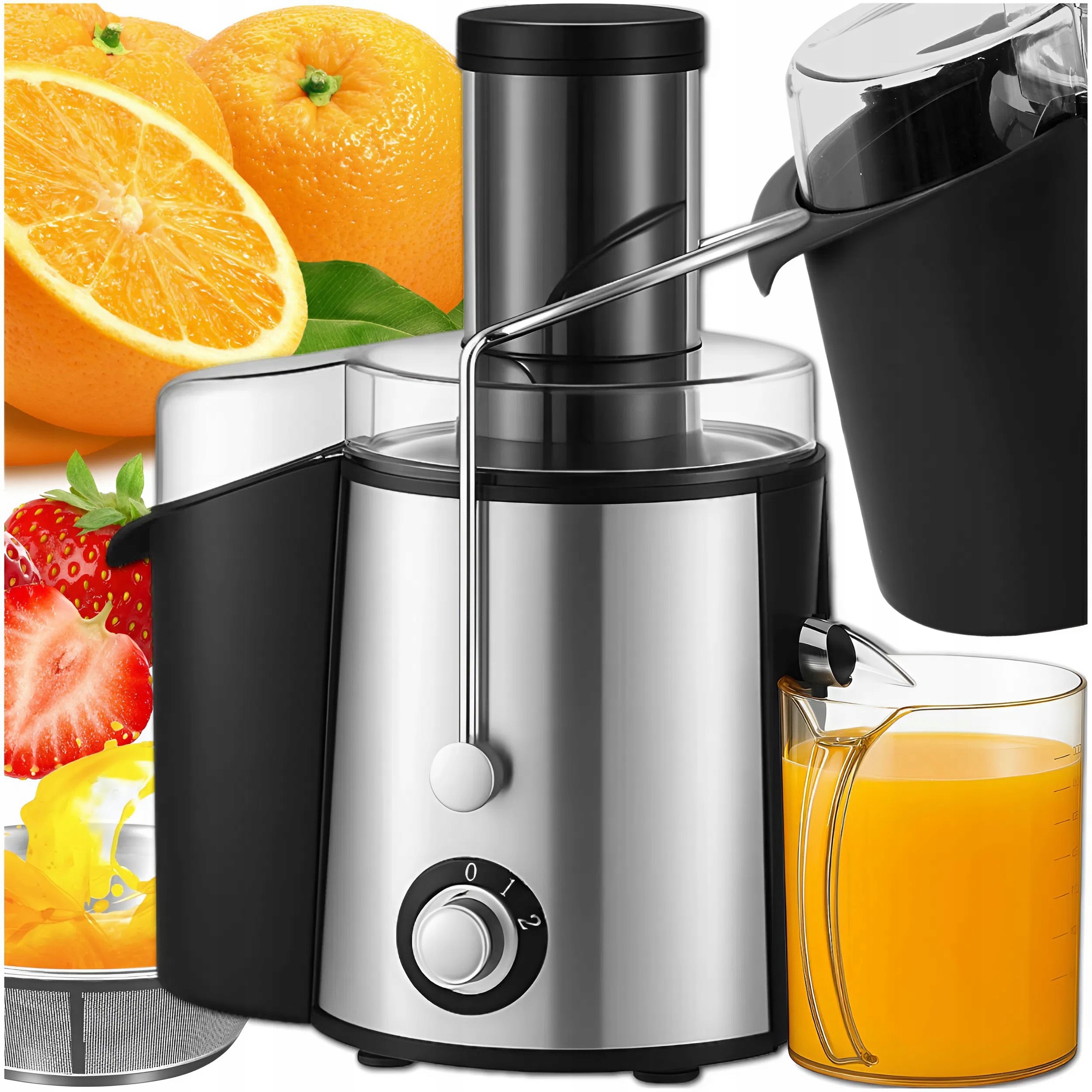 Sokowirówka MEMFLOW WYCISKARKA DUŻY OTWÓR 7CM POJEMNIK 500ML 800 W