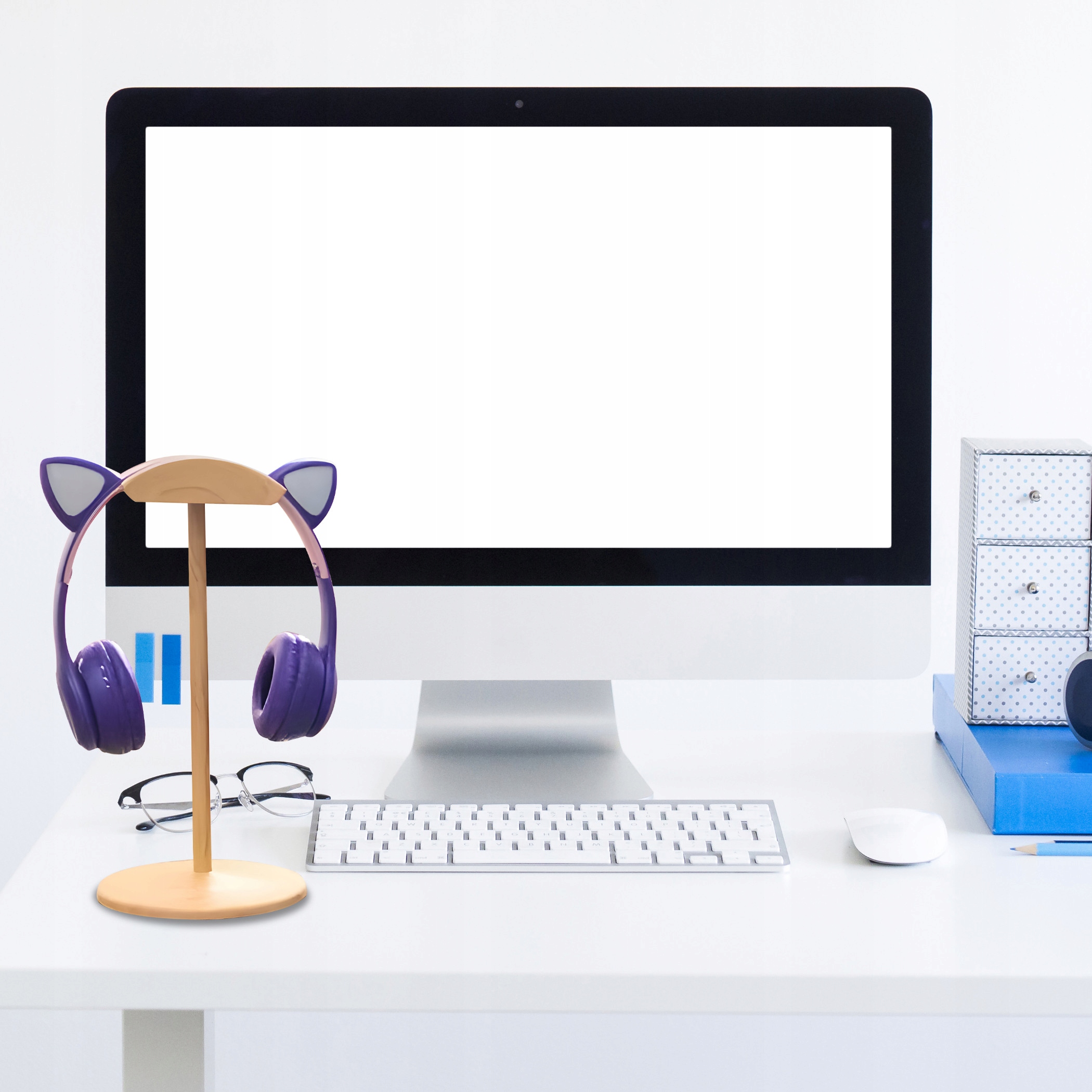 SŁUCHAWKI DLA DZIECI BLUETOOTH KOCIE USZY KOT LED RGB NAUSZNE MIKROFON