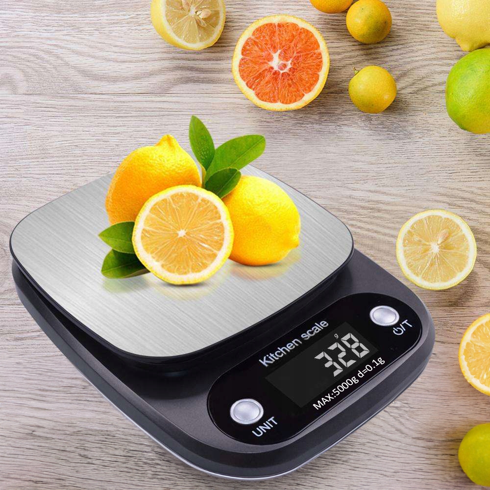 Waga kuchenna ARSA GO 0.1g TARA BATERIE GRAM UNCJA KARAT GRAM czarny 5 kg