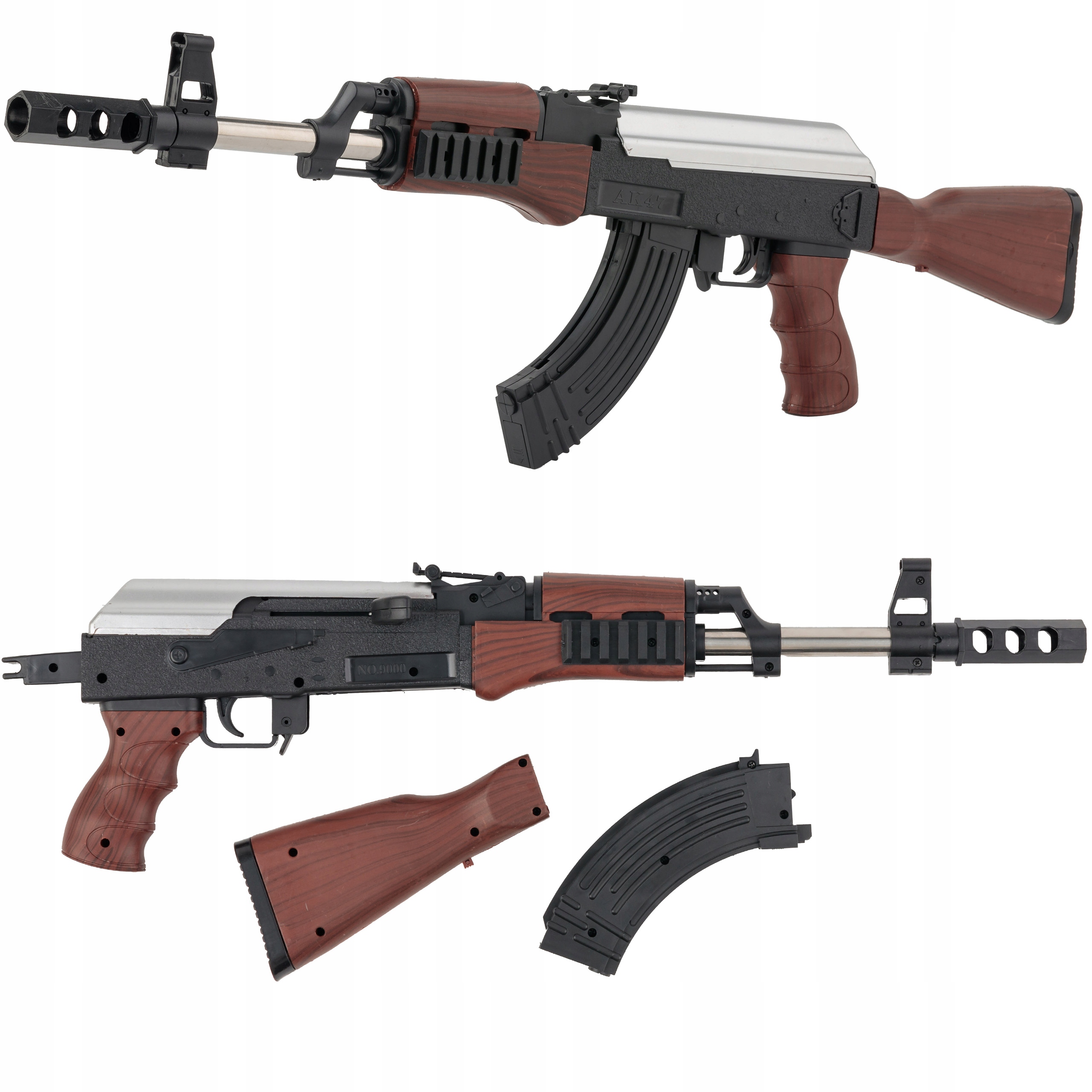 Pusca de jucarie AK47 Carabina, MAT Group, 800 bile, 64x18cm