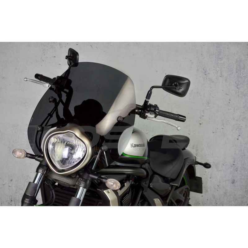 Protège-Mains De Guidon Bouclier De Protection Des Mains Pour Guidon Moto Pare-Brise Pour Kawasaki Pour VN 650 Pour Vulcan S VN650 Pour V&ulcans(Color:Argent