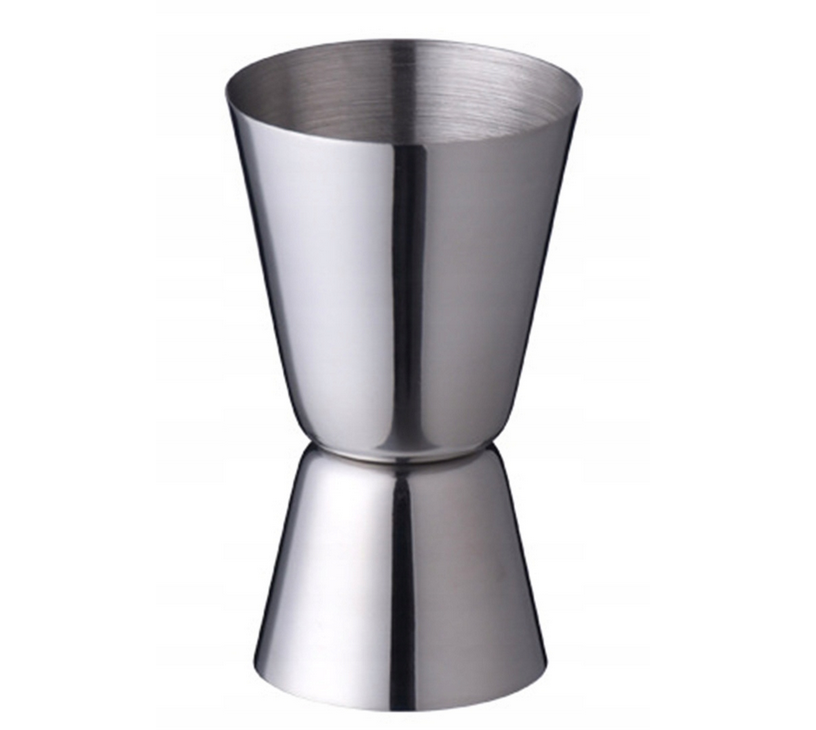 KIELISZEK METALOWY Miarka barmańska dwustronna