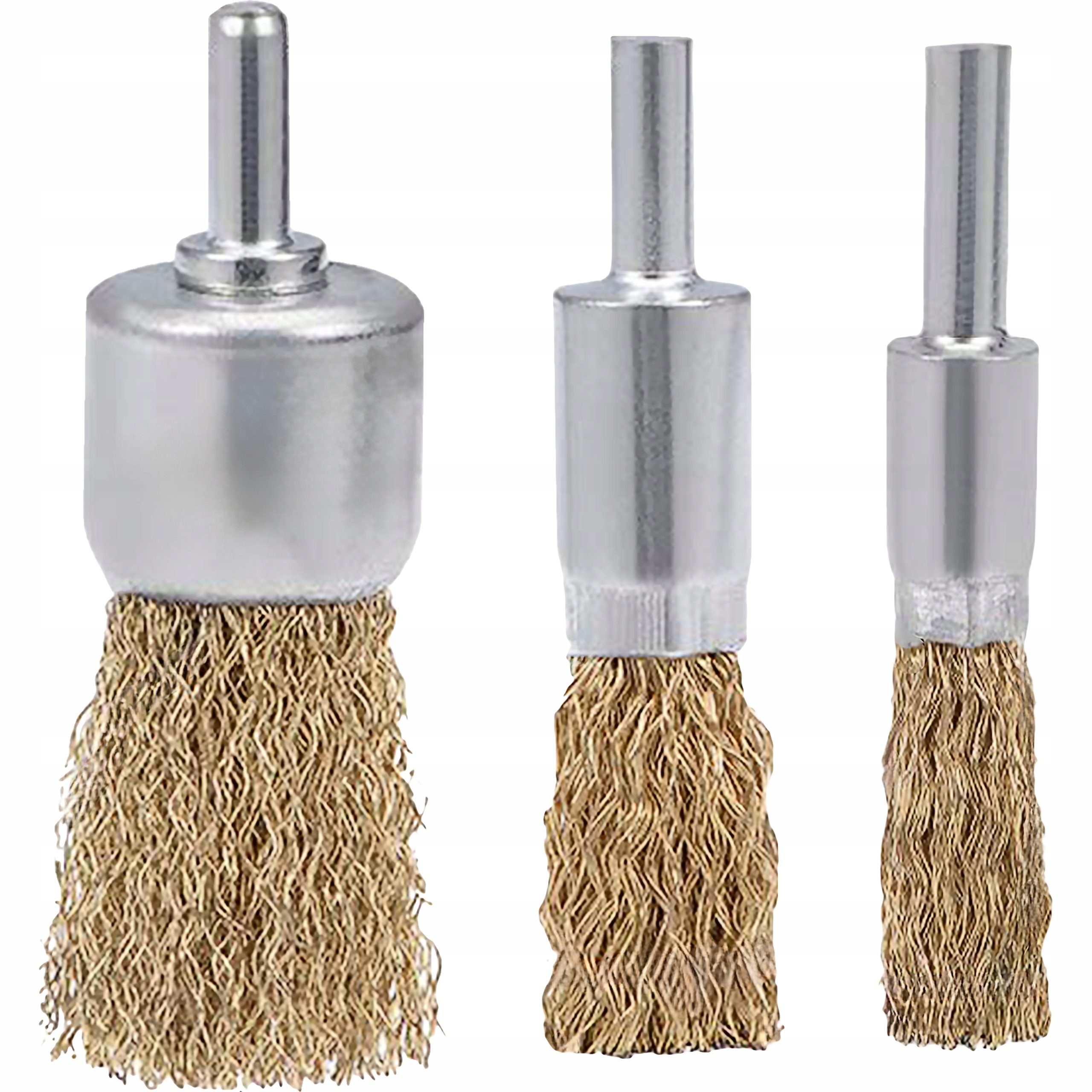 Zestaw szczotek drucianych do wiertarki, druciane 3 szt. VERGIONIC