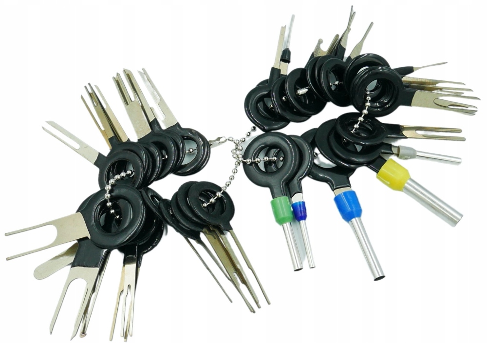 KLUCZE DO PINÓW KLUCZE DO DEMONTAŻU PINÓW WYJMAKI DO KOSTEK ZESTAW 38 SZT