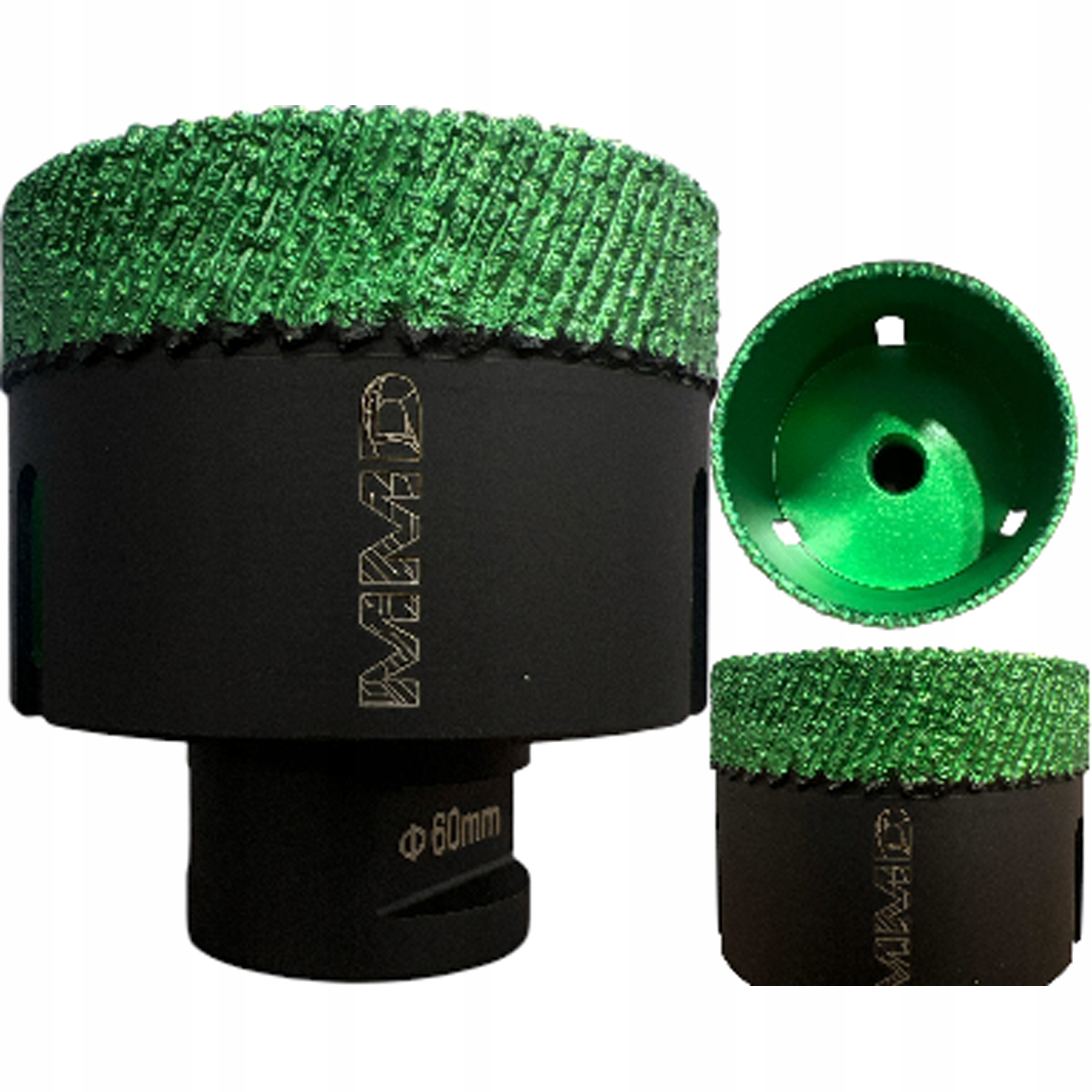 Otwornica diamentowa brazowana MMD Ø60 mm M14 do gresu ceramiki płytek