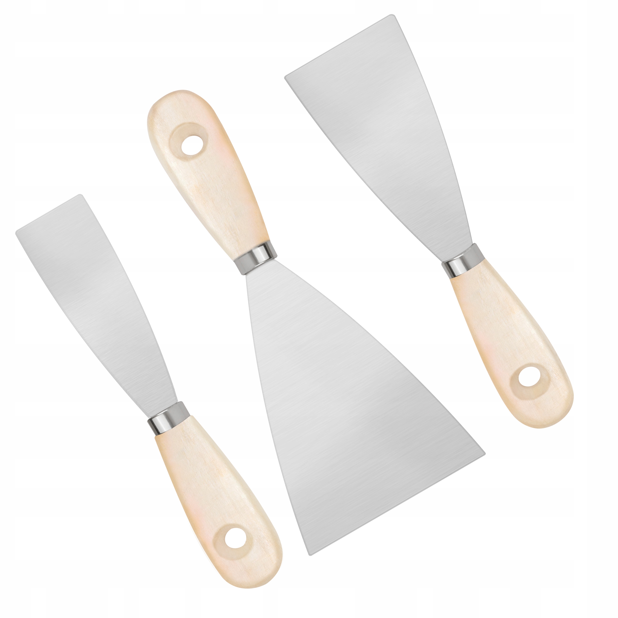 Zestaw szpachelek 3 szt. VERGIONIC do gładzi, malarskie, szpachle malarskie