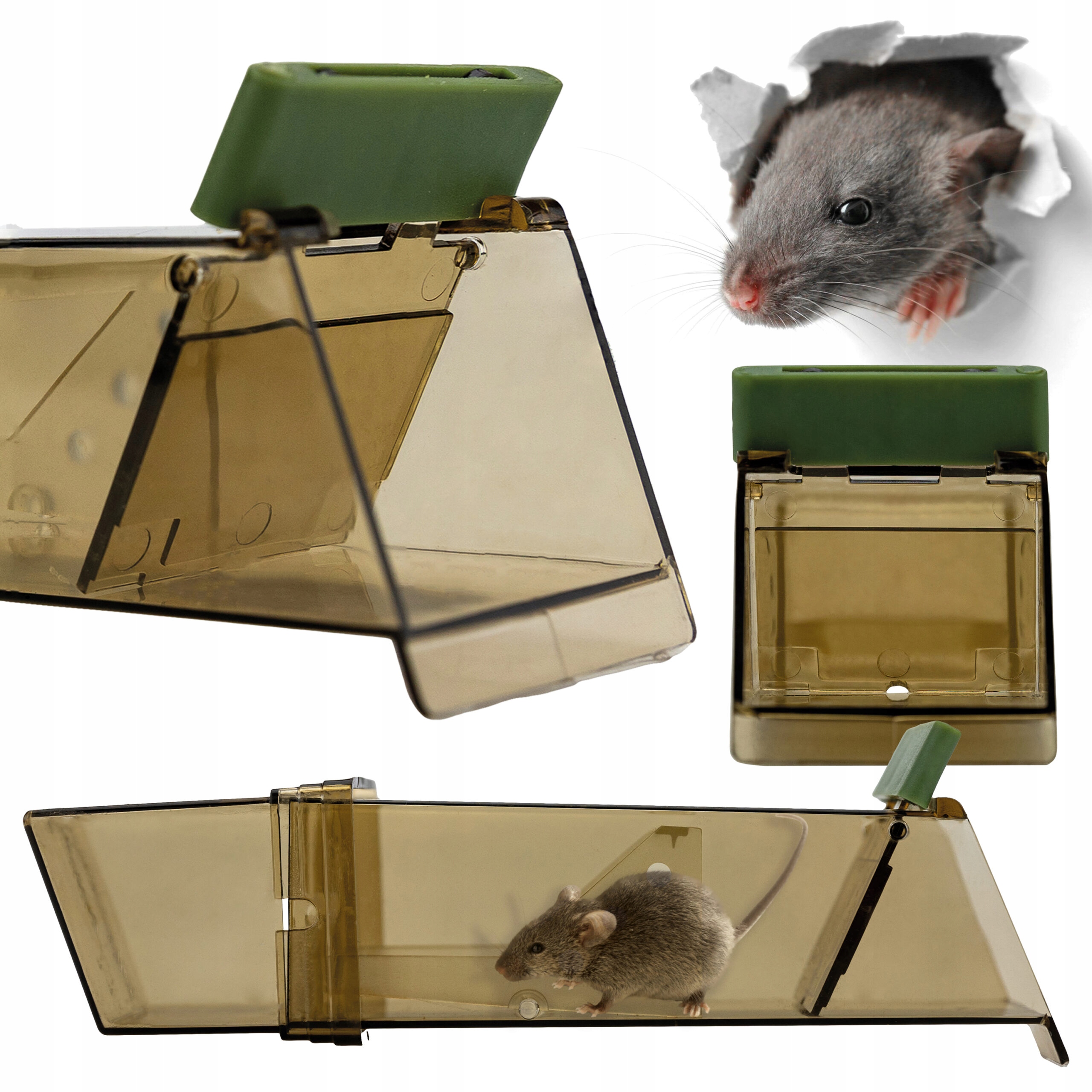 Pułapka na myszy ŻYWOŁAPKA MYSZOŁAPKA HUMANITARNY CHWYTACZ DO ZWALCZANIA