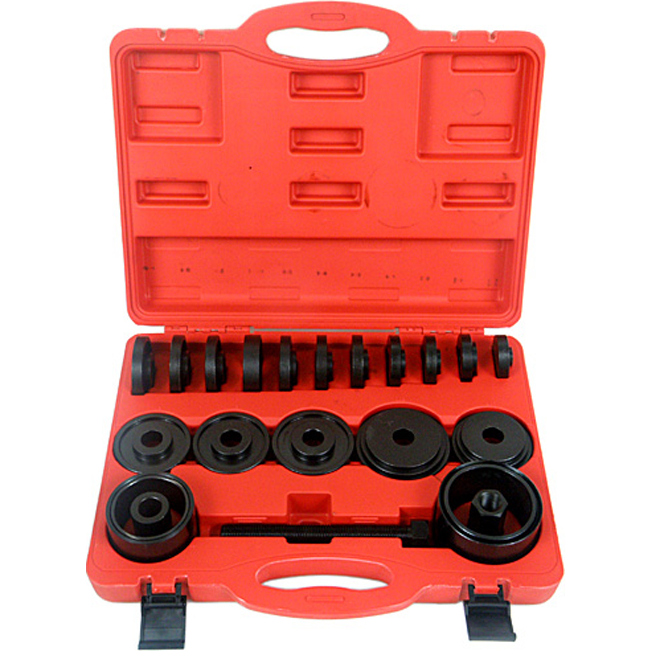 Ściągacz tulei łożysk piast zestaw 21 el. 50-88 mm prasa adaptery Silver