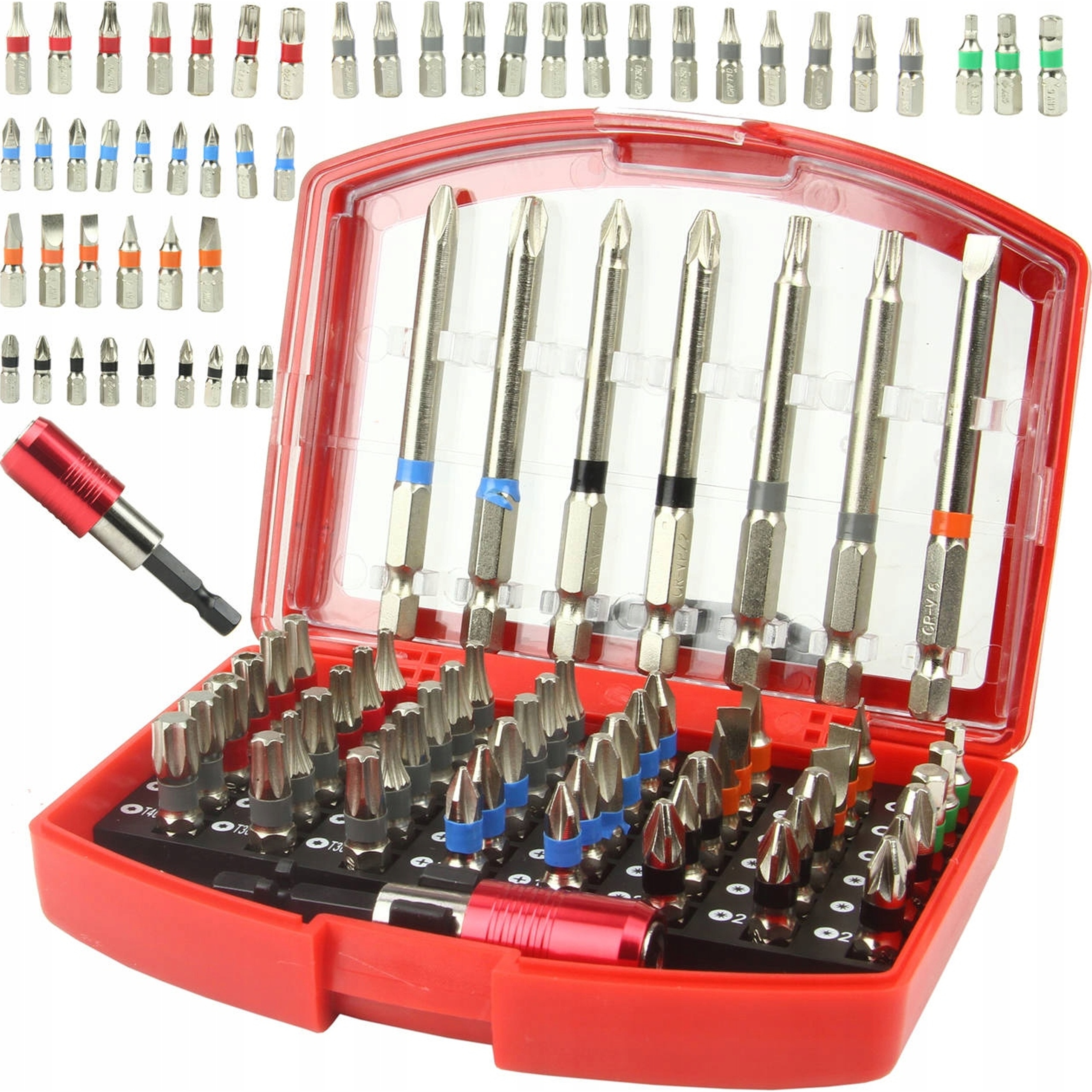 Końcówki bity imbus torx do wkrętarki zestaw 56 el. Silver CrV