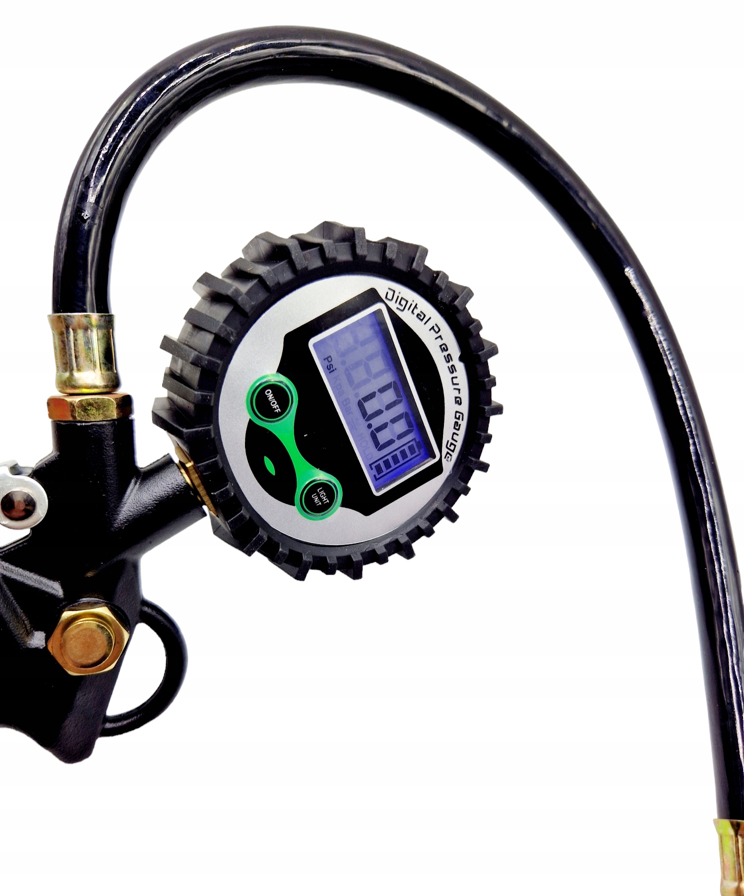 PISTOLET DO POMPOWANIA KÓŁ CYFROWY MANOMETR 0-18 BAR