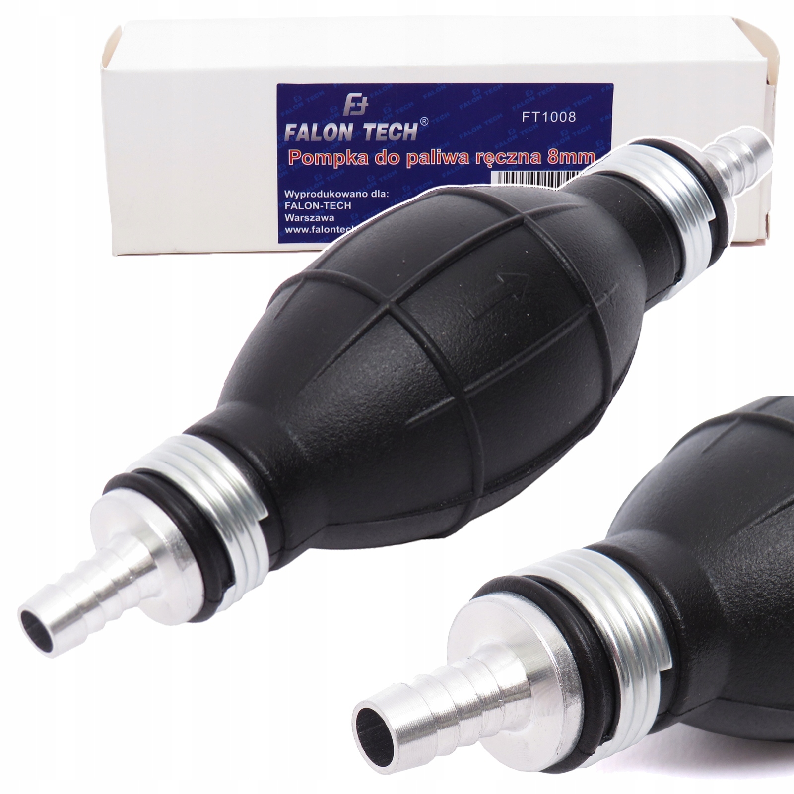 POMPKA RĘCZNA PALIWA GRUSZKA GUMOWA ZAWÓR 8 mm