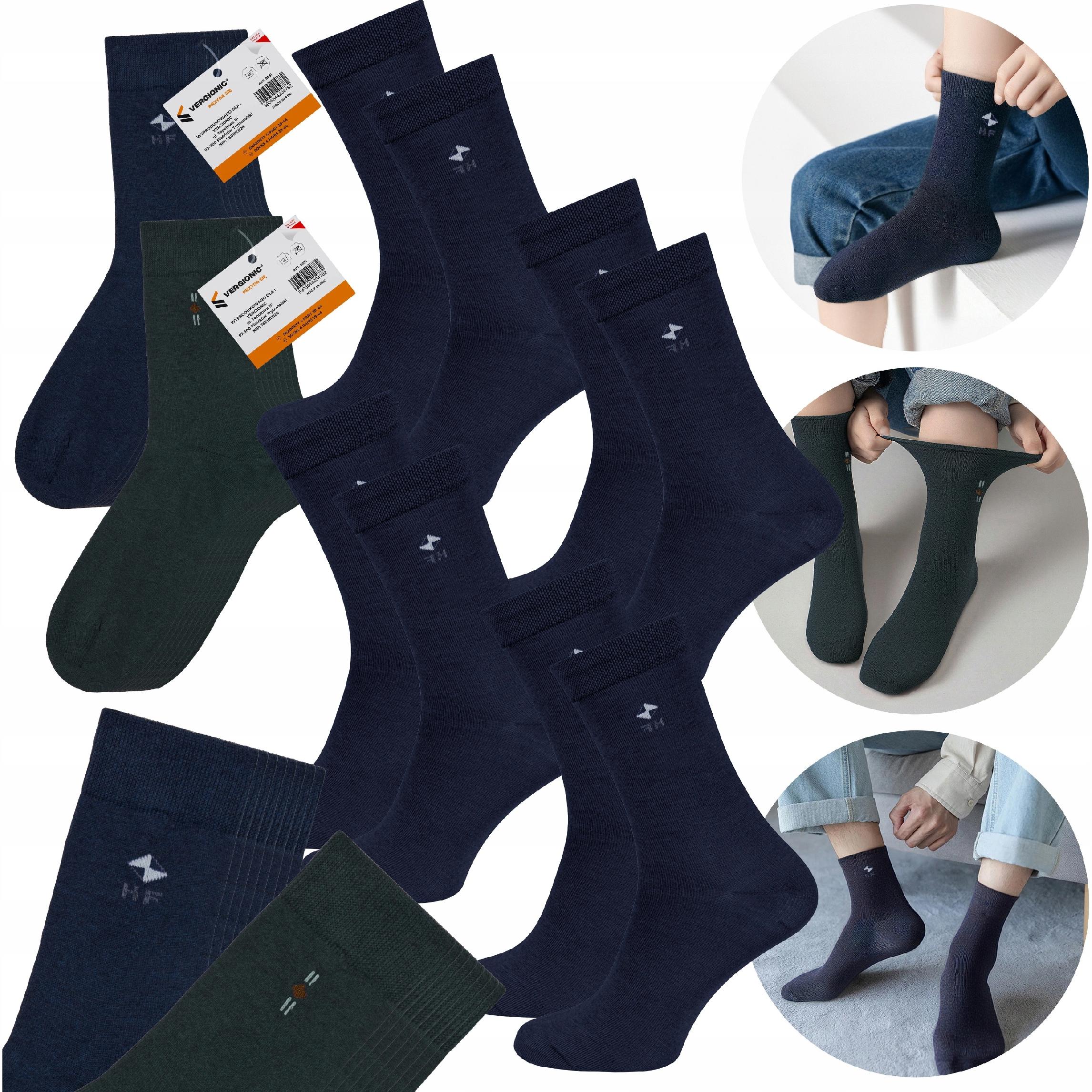 Skarpety męskie 4 pary długie 39-44 VERGIONIC