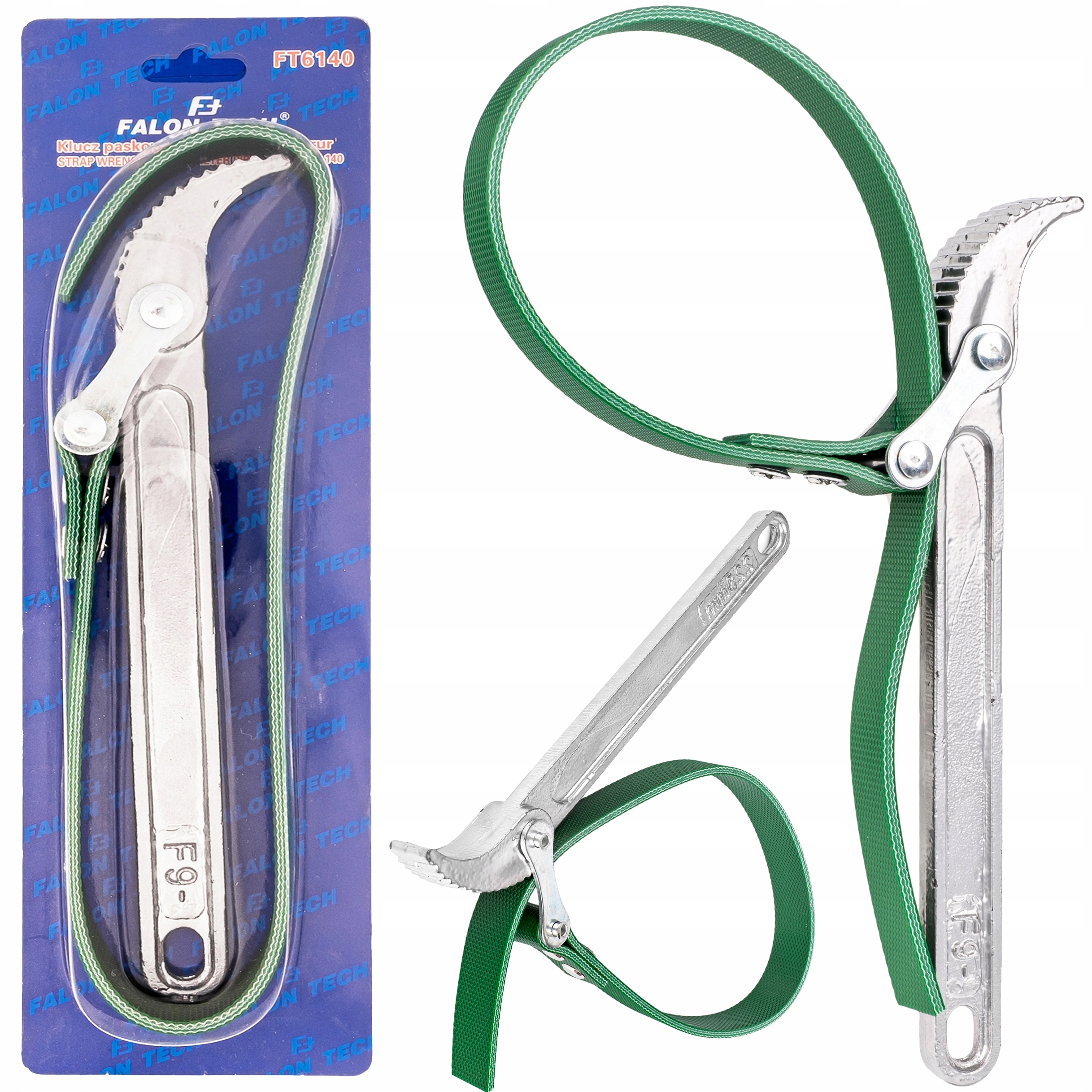 Klucz paskowy do filtrów oleju i rur 60-140 mm Falon-Tech FT6140