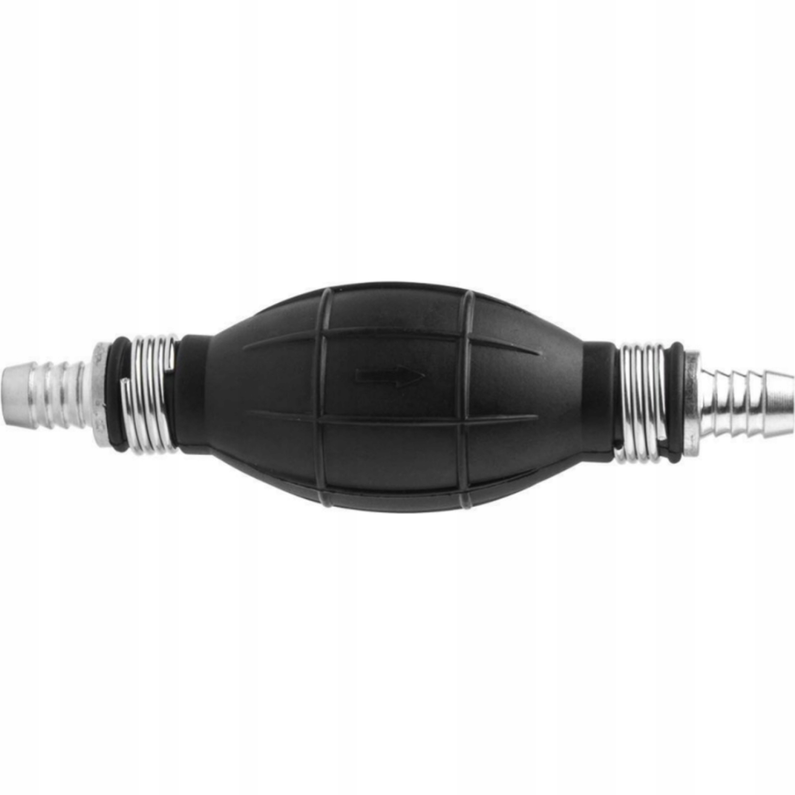 Pompka ssąca ręczna do paliwa gruszka gumowa zawór 8 mm Silver