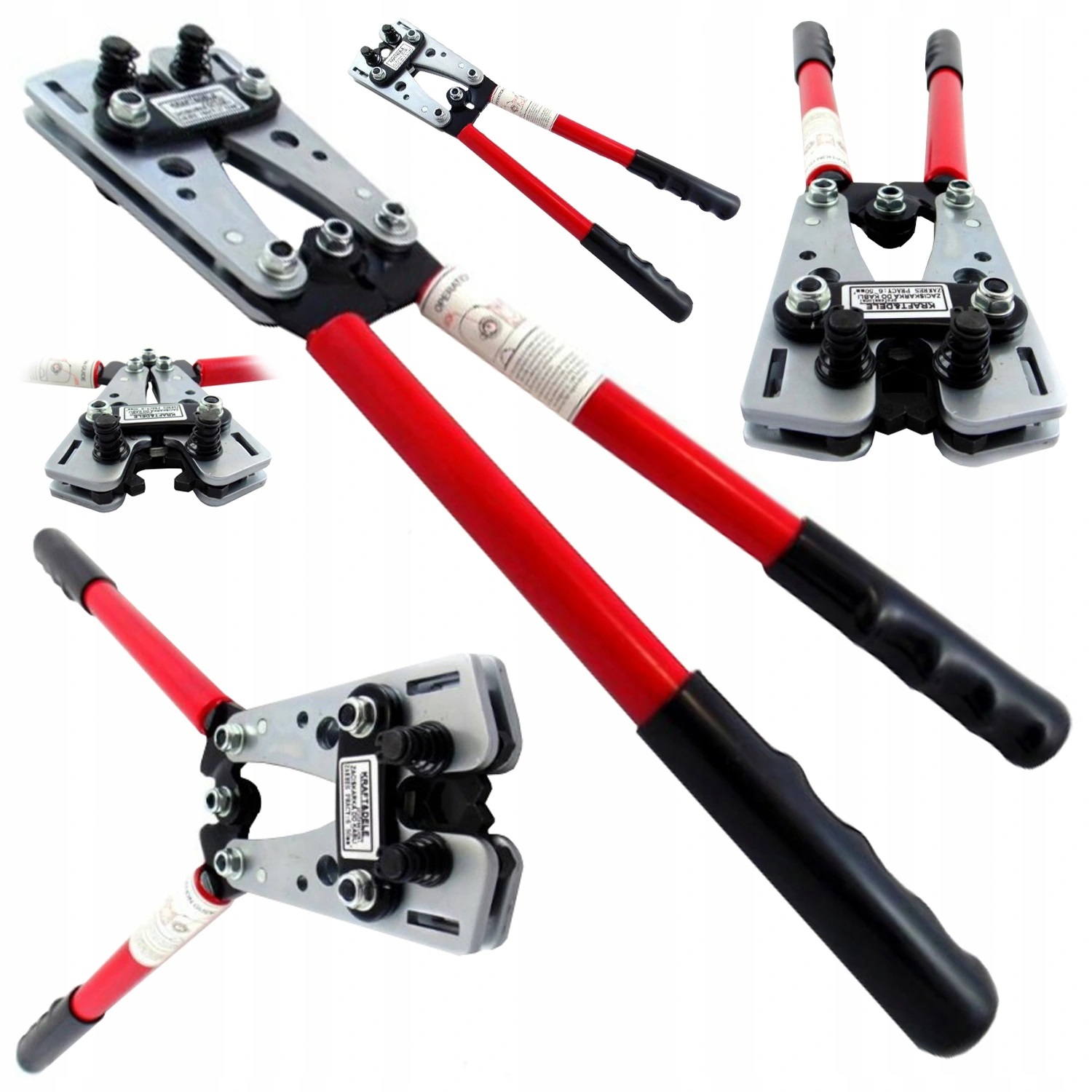 Zaciskarka praska do końcówek kabli i tulejek 6-50 mm SilverTools S10564