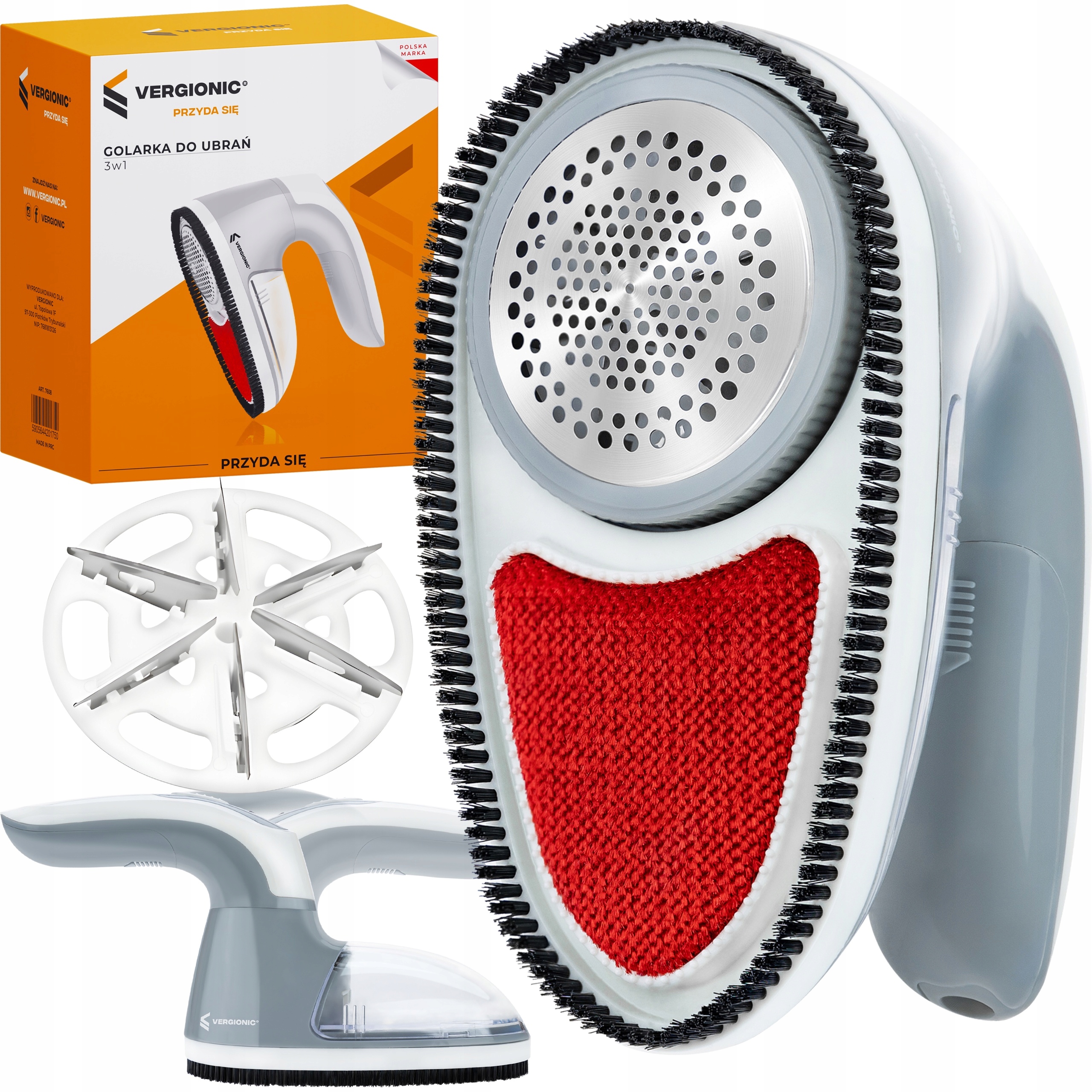 Golarka do ubrań 3W VERGIONIC maszynka do swetrów 6 ostrzy USB