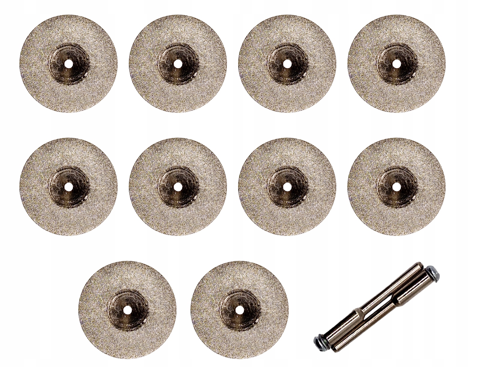 TARCZA DIAMENTOWA 50mm DO MINISZLIFIERKI DREMELA 10 TARCZ + 2 TRZPIENIE