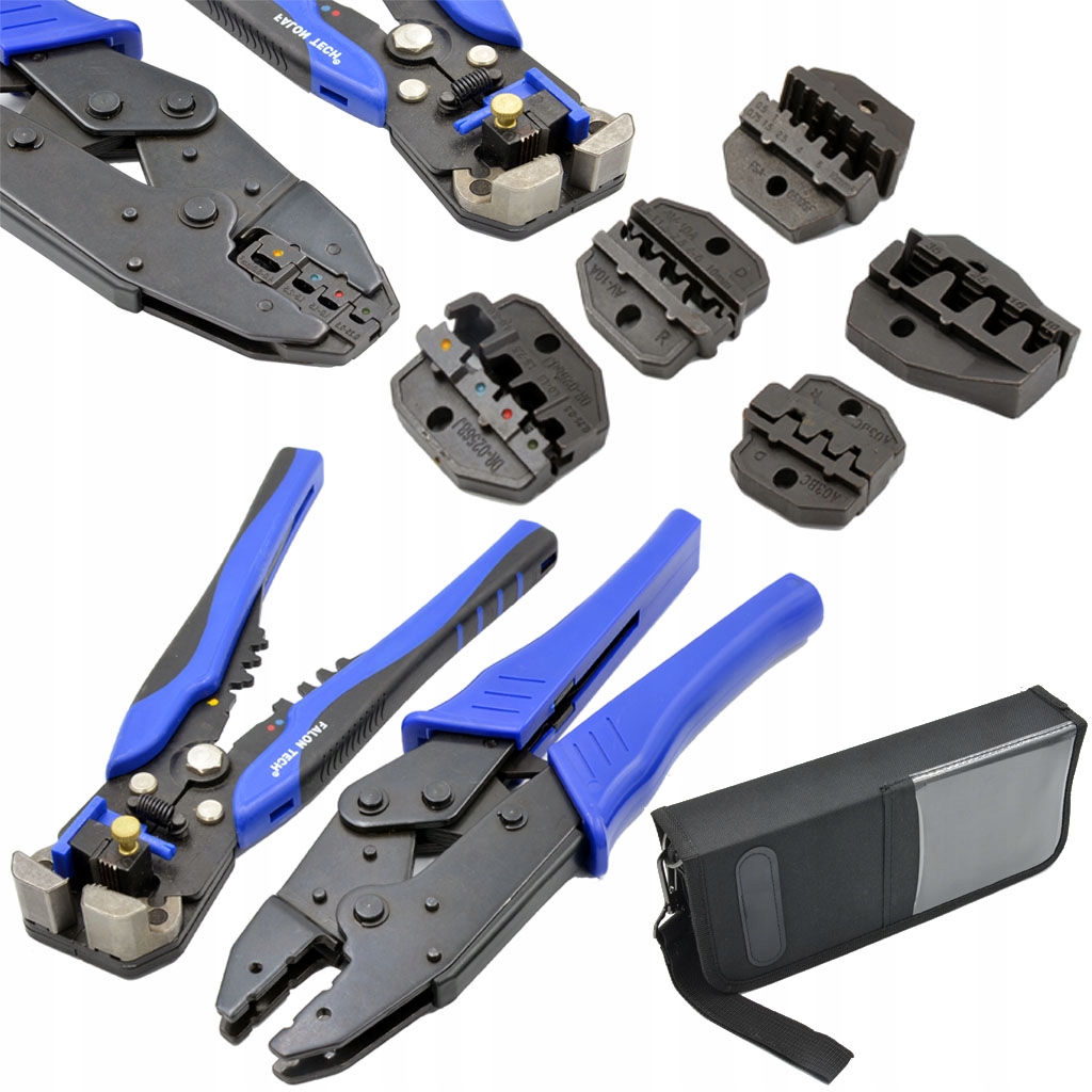 SZCZYPCE ZACISKARKA KONEKTORÓW 5 MATRYC ŚCIĄGACZ