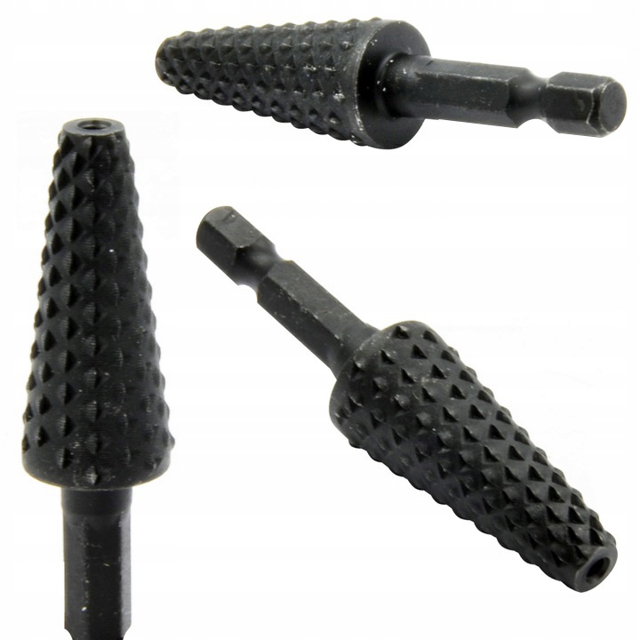 Zdzierak stożkowy frez tarnik do drewna 15 mm HEX Falon-Tech