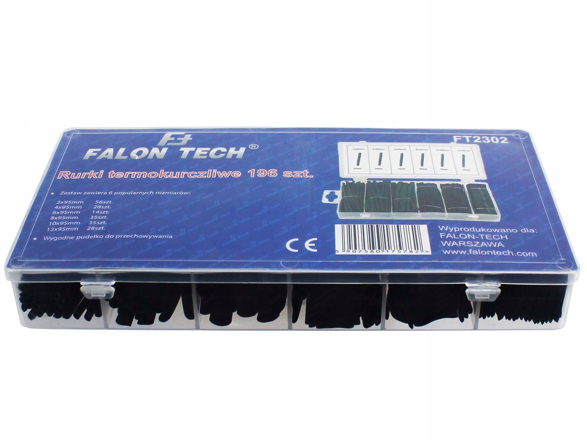 ZESTAW RUREK RURKI TERMOKURCZLIWE CZARNE 196 SZT