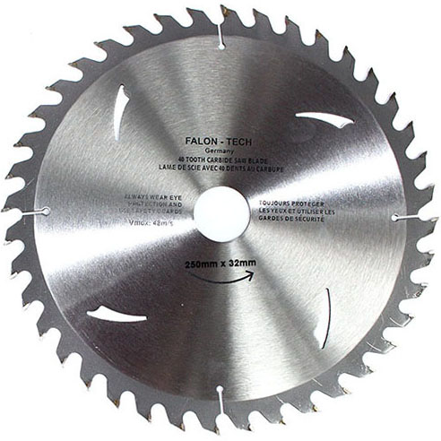 Tarcza widiowa Falon-Tech 250x32 mm 60T do drewna i płyt