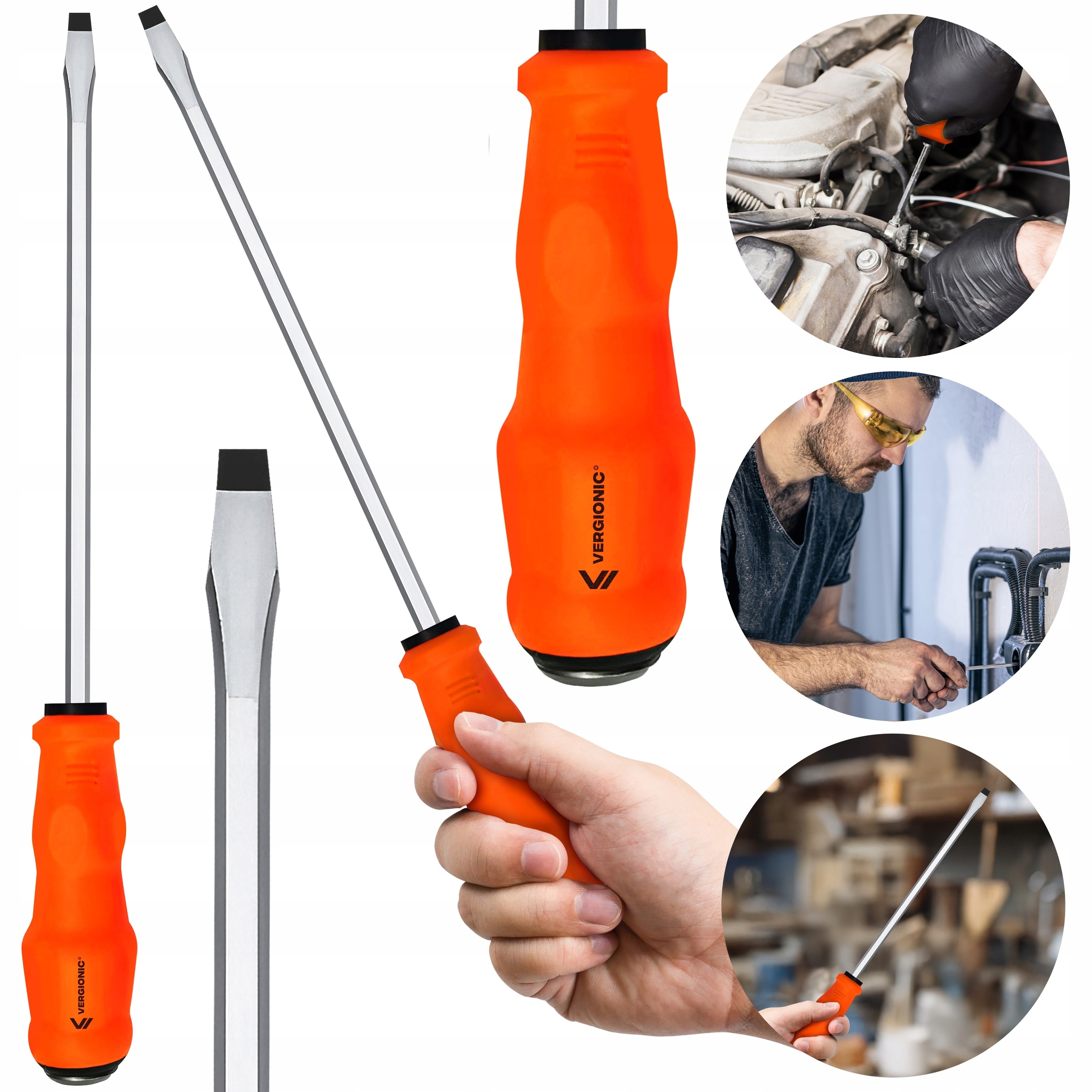 Śrubokręt płaski wkrętak 37 cm VERGIONIC