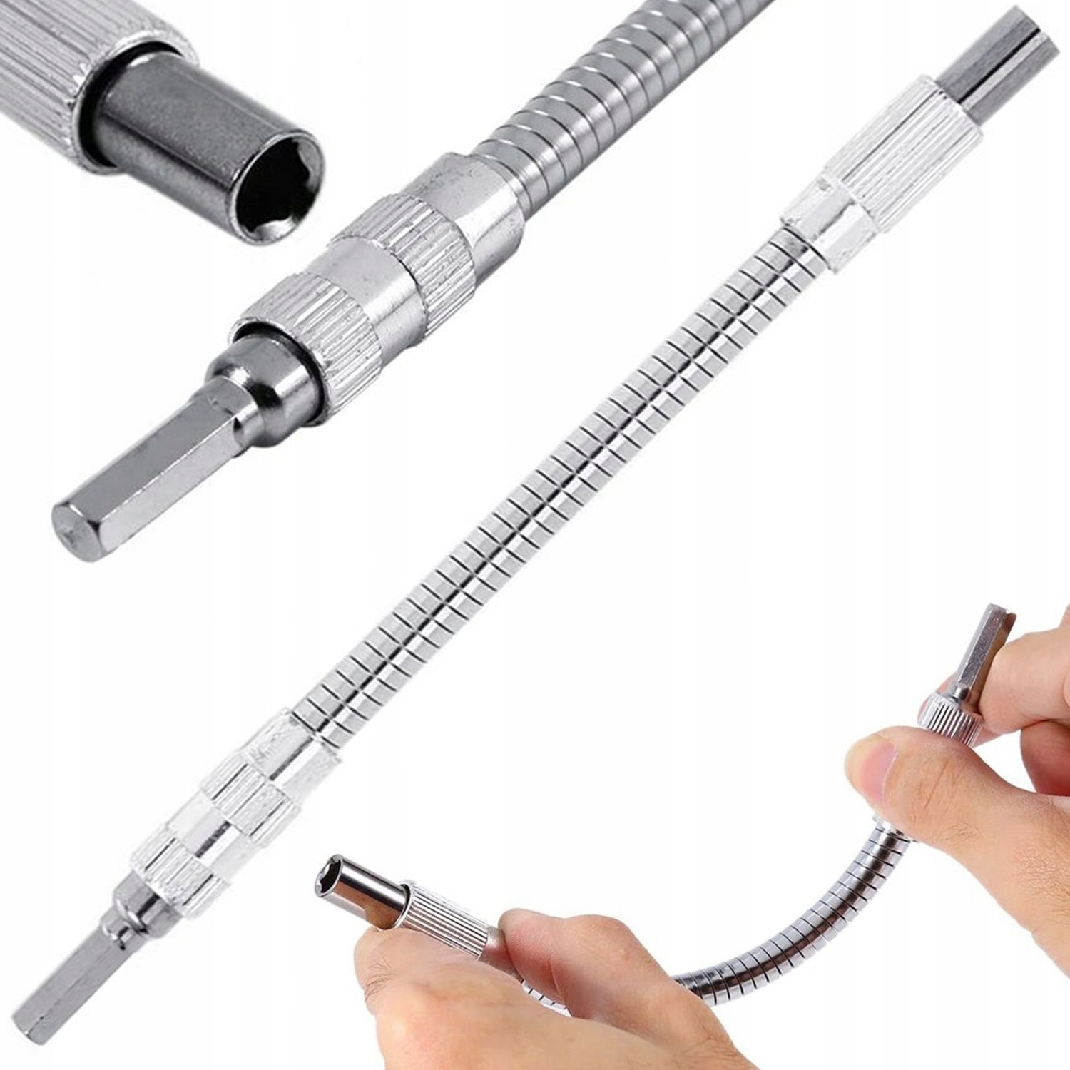 Przedłużka elastyczna magnetyczna 30 cm do wiertarki wkrętarki Falon-Tech