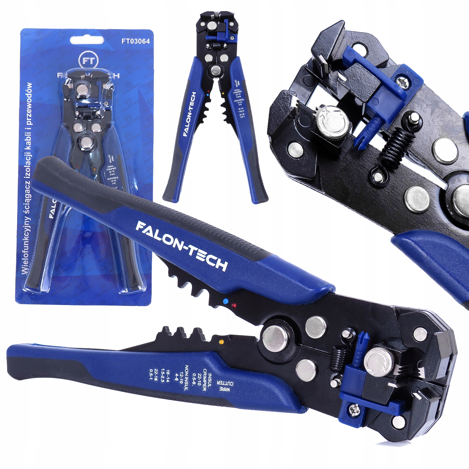 ŚCIĄGACZ AUTO IZOLACJI KABLI PRZEWODÓW ZACISKARKA