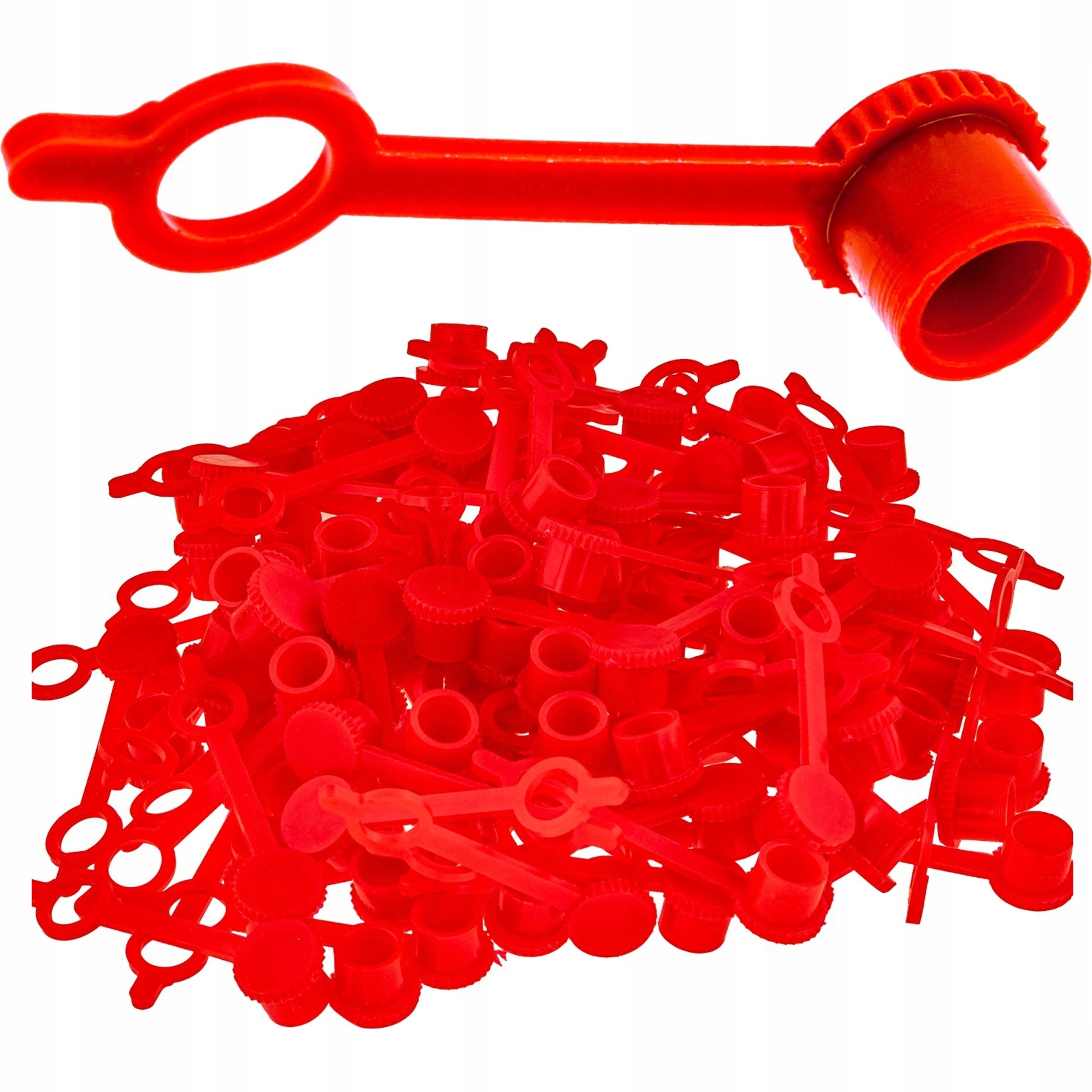 Osłony smarowniczek FALON-TECH czerwone 100 szt. do smarownic 6 mm